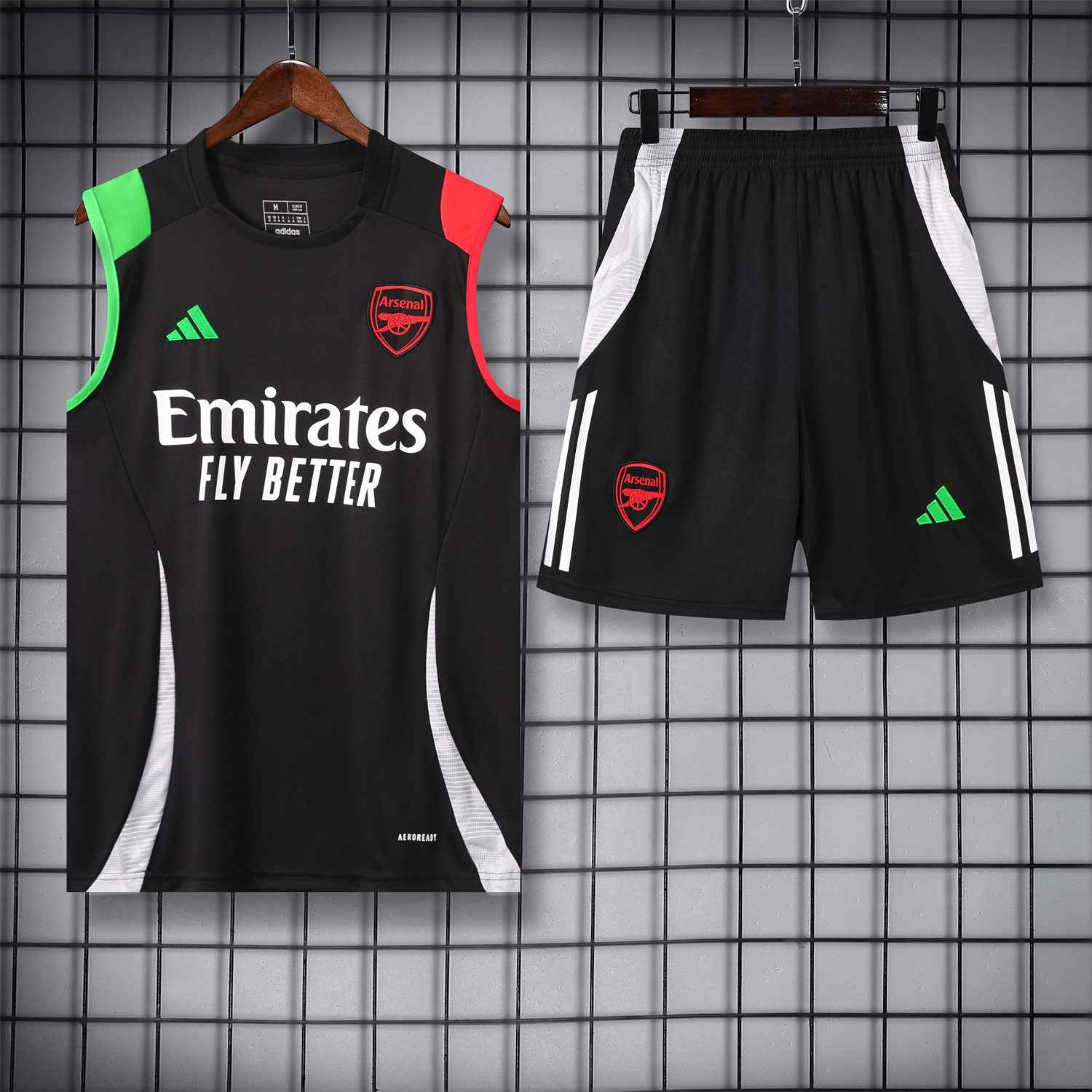 Arsenal 24-25 Vest Training Set - Black - JerseysGala
