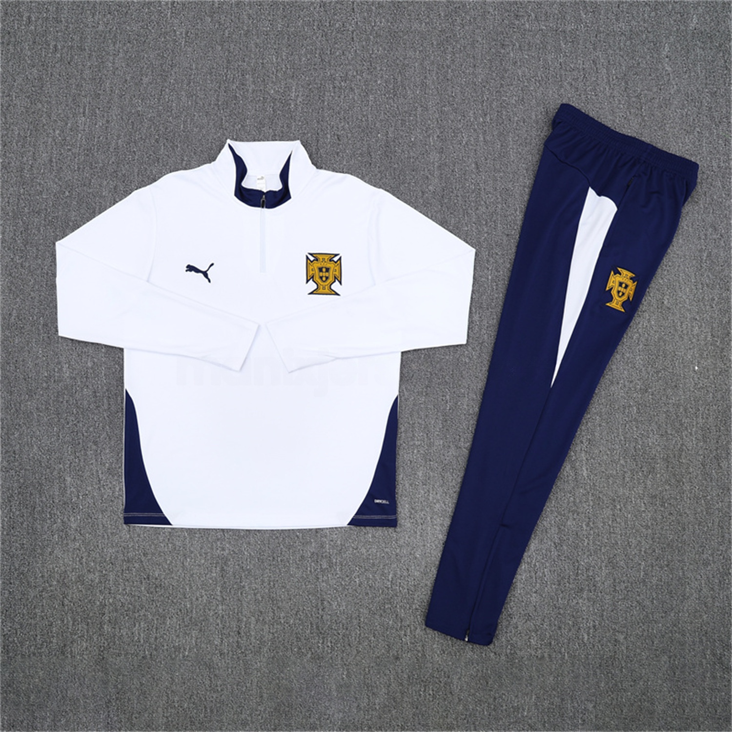 Portugal 25-26 Long Sleeve Training Set - White - JerseysGala