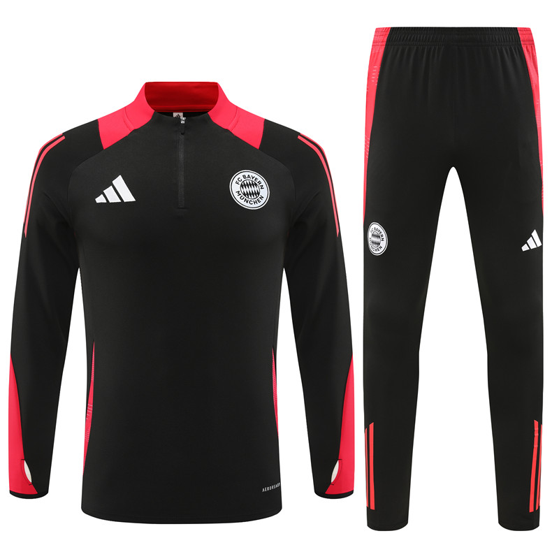 Bayern Munich 24-25 Long Sleeve Training Set - Black - JerseysGala