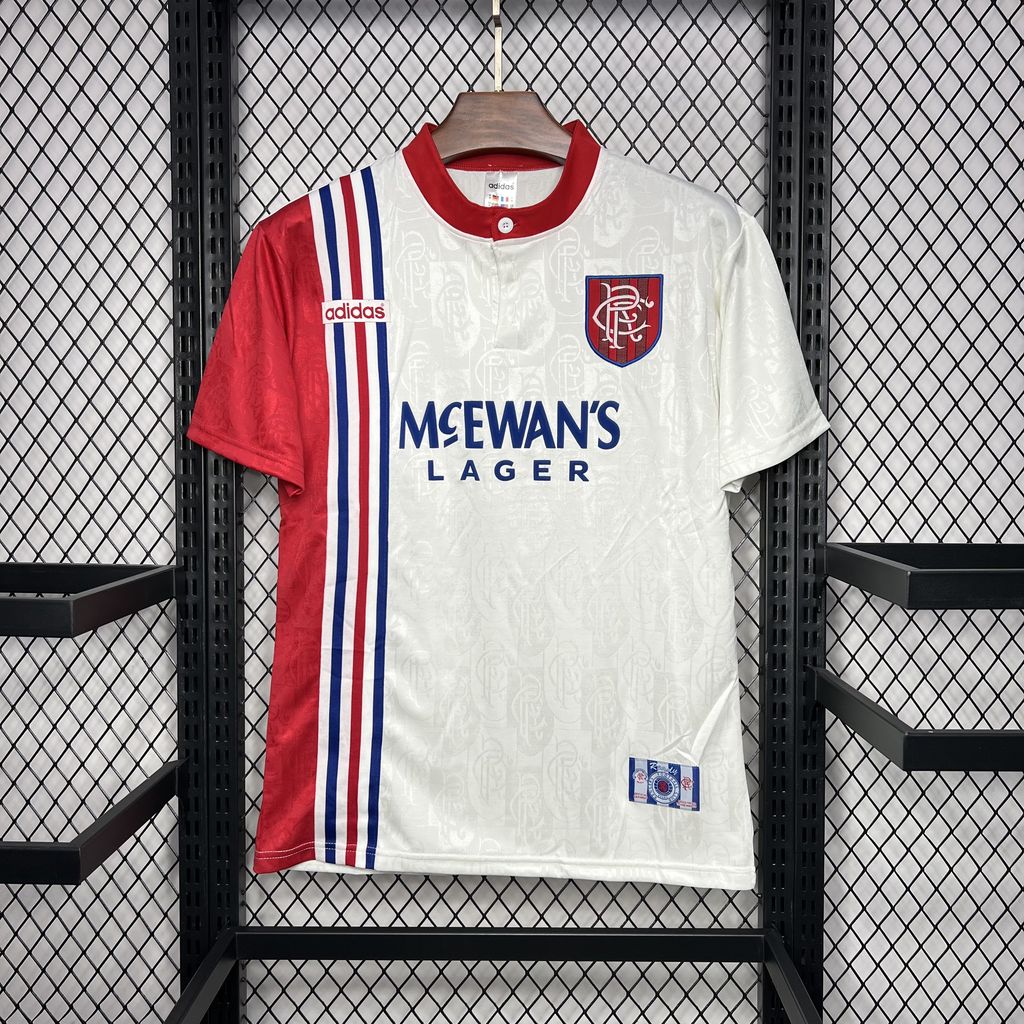Retro Glasgow Rangers 1996-97 Away Stadium Jersey - JerseysGala