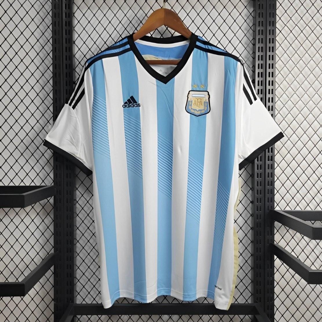 Retro Argentina 2014 Home Stadium Jersey - JerseysGala