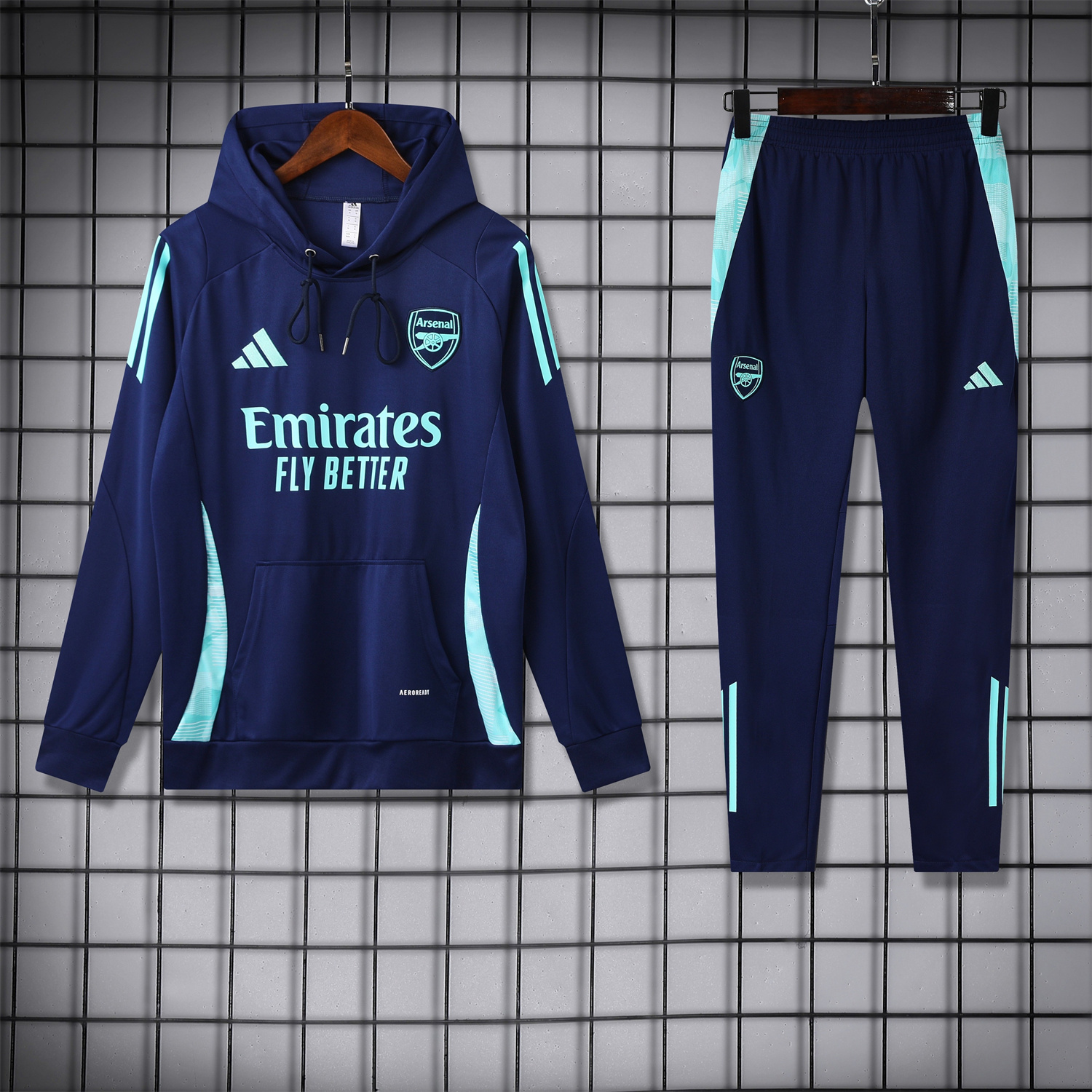Arsenal 24-25 Training Hoodie Set - Royal Blue Hoodie and Pants - JerseysGala