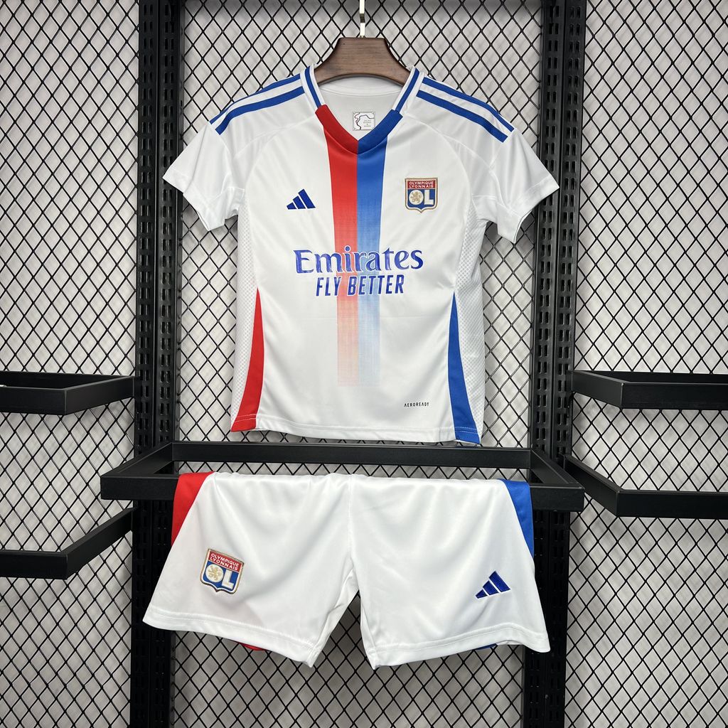Olympique Lyonnais Lyon 24-25 Home Stadium Kids Kit - JerseysGala