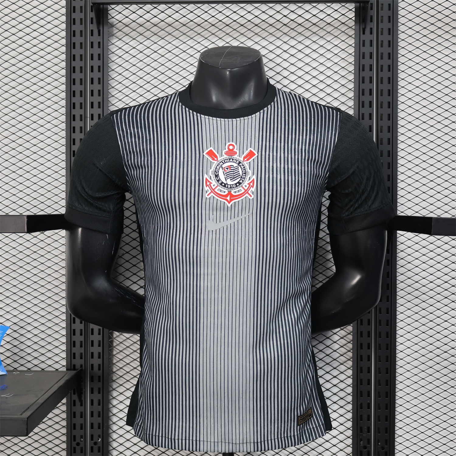 Corinthians 25-26 Black Unsponsored Goalkeeper Jersey - Player Version - JerseysGala