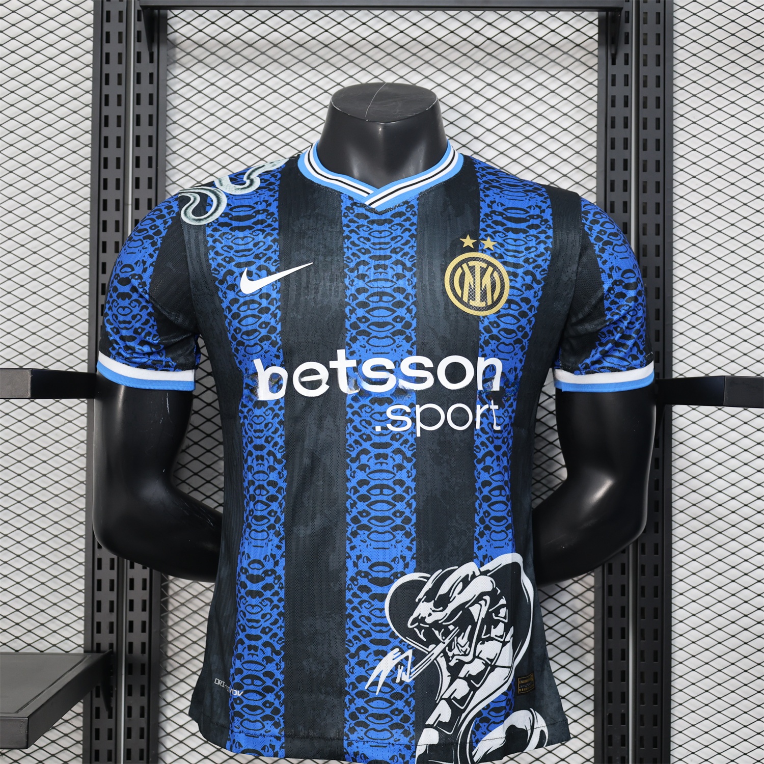 Inter Milan 24-25 Blue Black Mamba Special Edition Jersey - Player Version - JerseysGala