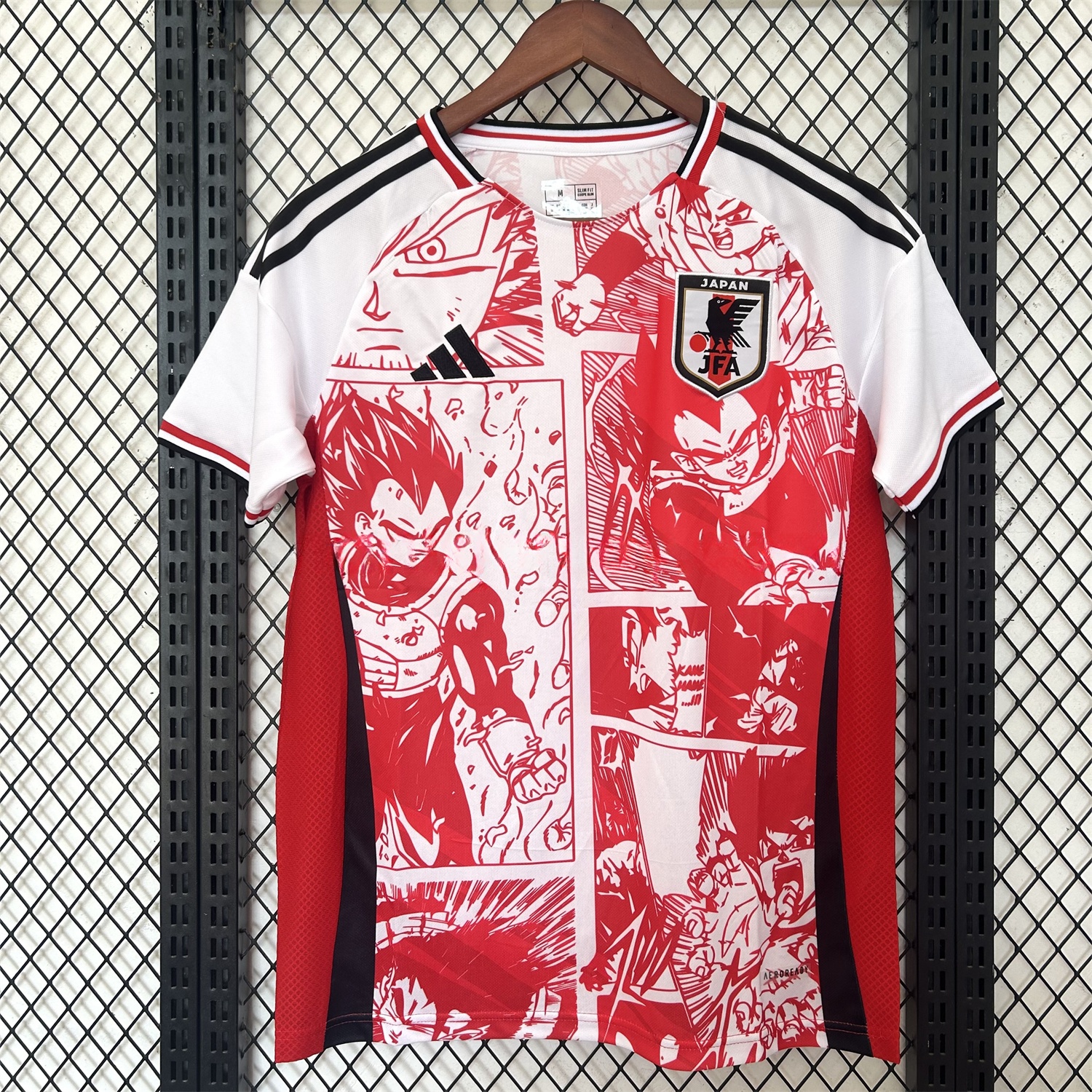 Japan 25-26 Red Vegeta Comic Slice Special Edition Jersey - Fans Version - JerseysGala