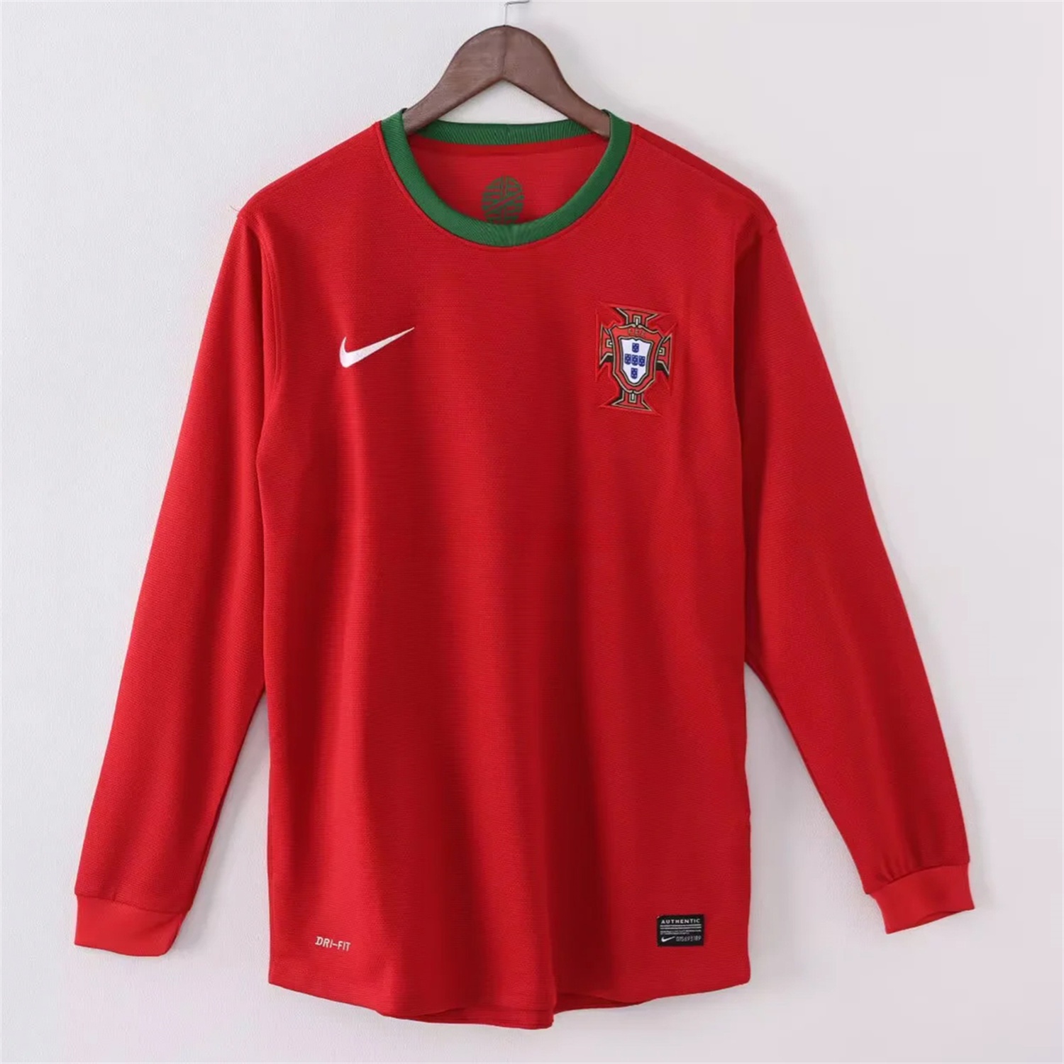Retro Portugal 2012 Home Long Sleeves Jersey - JerseysGala