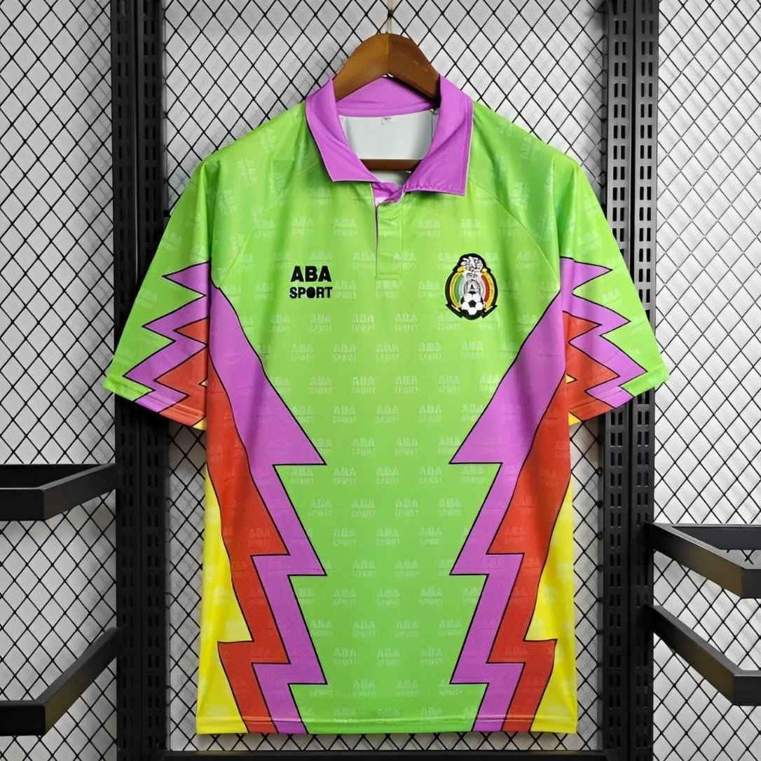 Retro Mexico 1994 Goalkeeper Green Jersey - JerseysGala