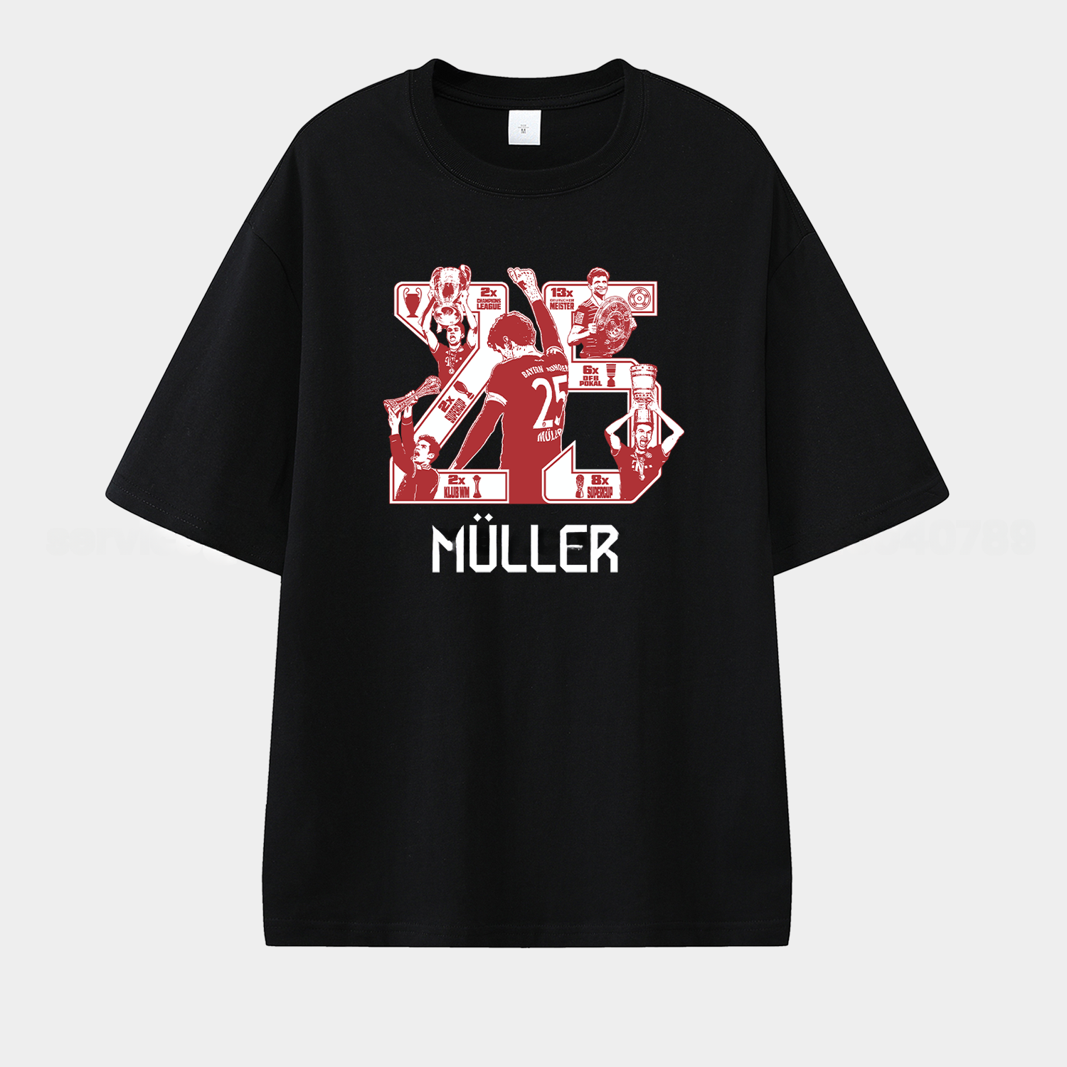 Bayern Munich Müller‘s Championship Summary Unisex Pure Cotton T-shirt - JerseysGala