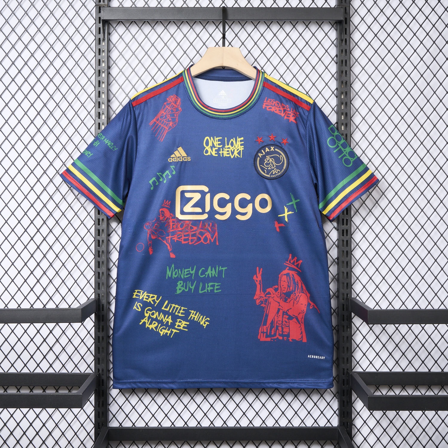 Ajax x B-O-B Marly 2025-26 40th Blue Special Edition Jersey - Fans Version - JerseysGala