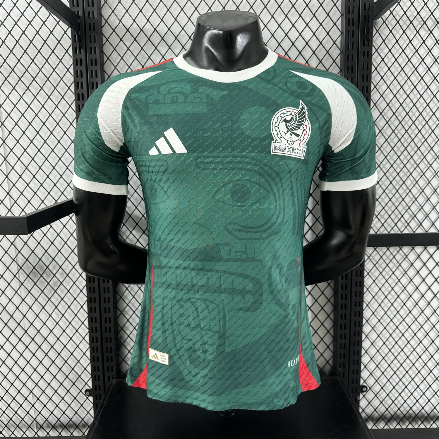 Mexico 25-26 Green Human Face Shaped Pattern Special Jersey - Player Version - JerseysGala