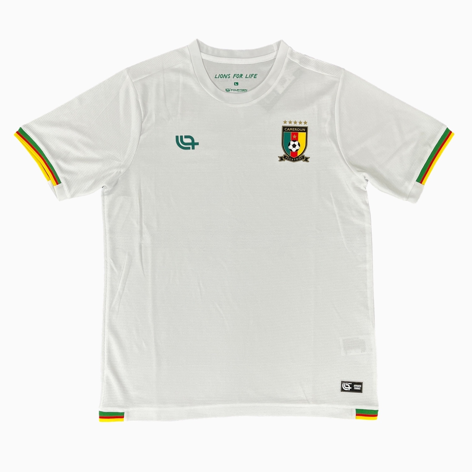 Cameroon 25-26 White Training Jersey - Fans Version - JerseysGala
