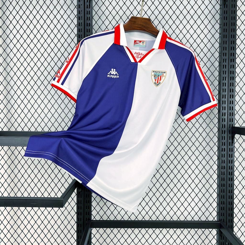 Retro Athletic Bilbao 1997-98 Away Unsponsored Jersey - JerseysGala