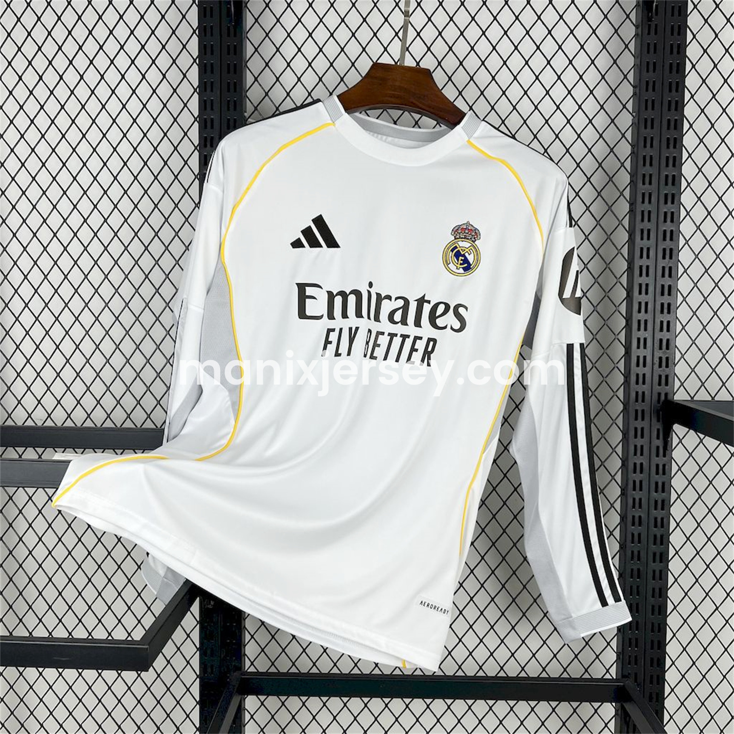 Real Madrid 25-26 Home Long Sleeves Jersey (Leaked Version) - Fans Version - JerseysGala