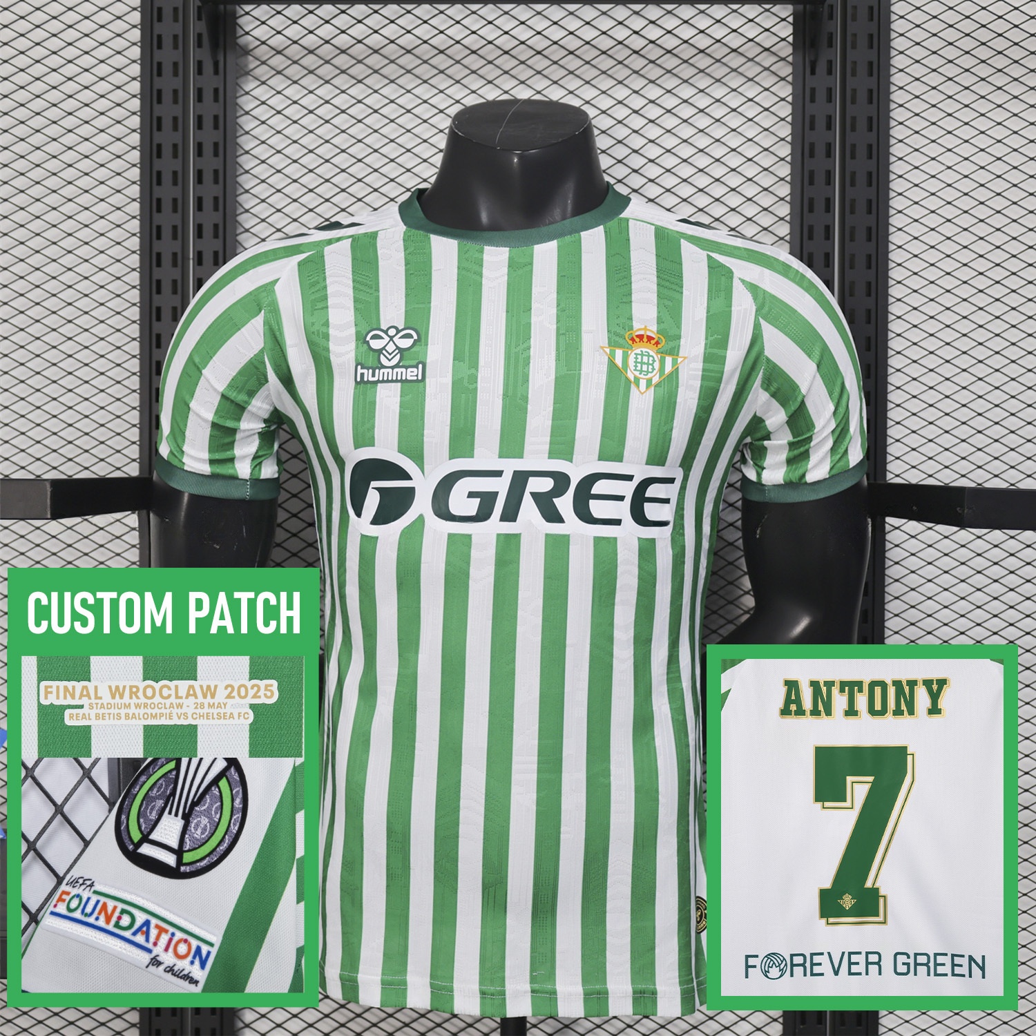 Real Betis 2025 Conference League Final Special Jersey - Player Version - JerseysGala