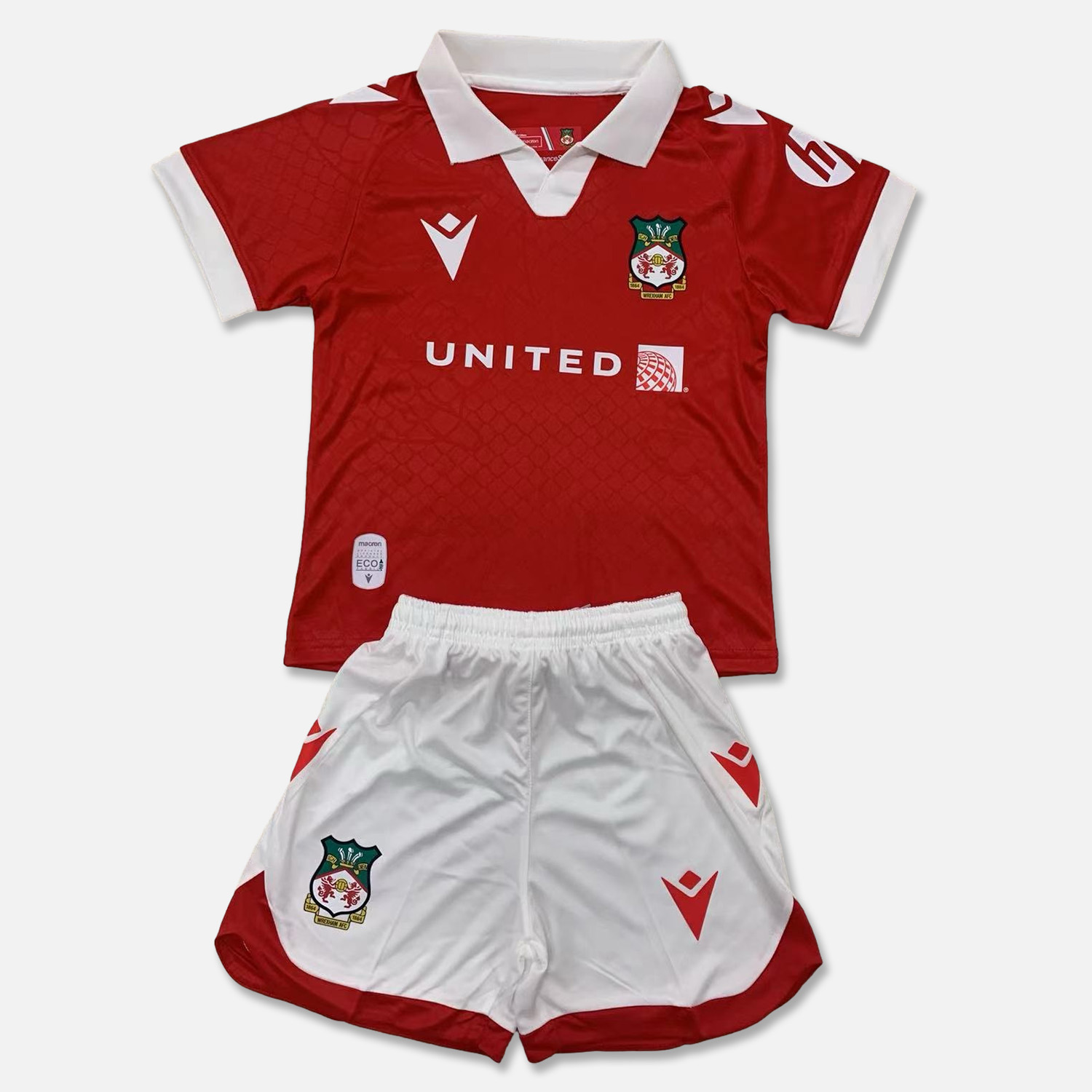 Wrexham 24-25 Home Stadium Kids Kit - JerseysGala