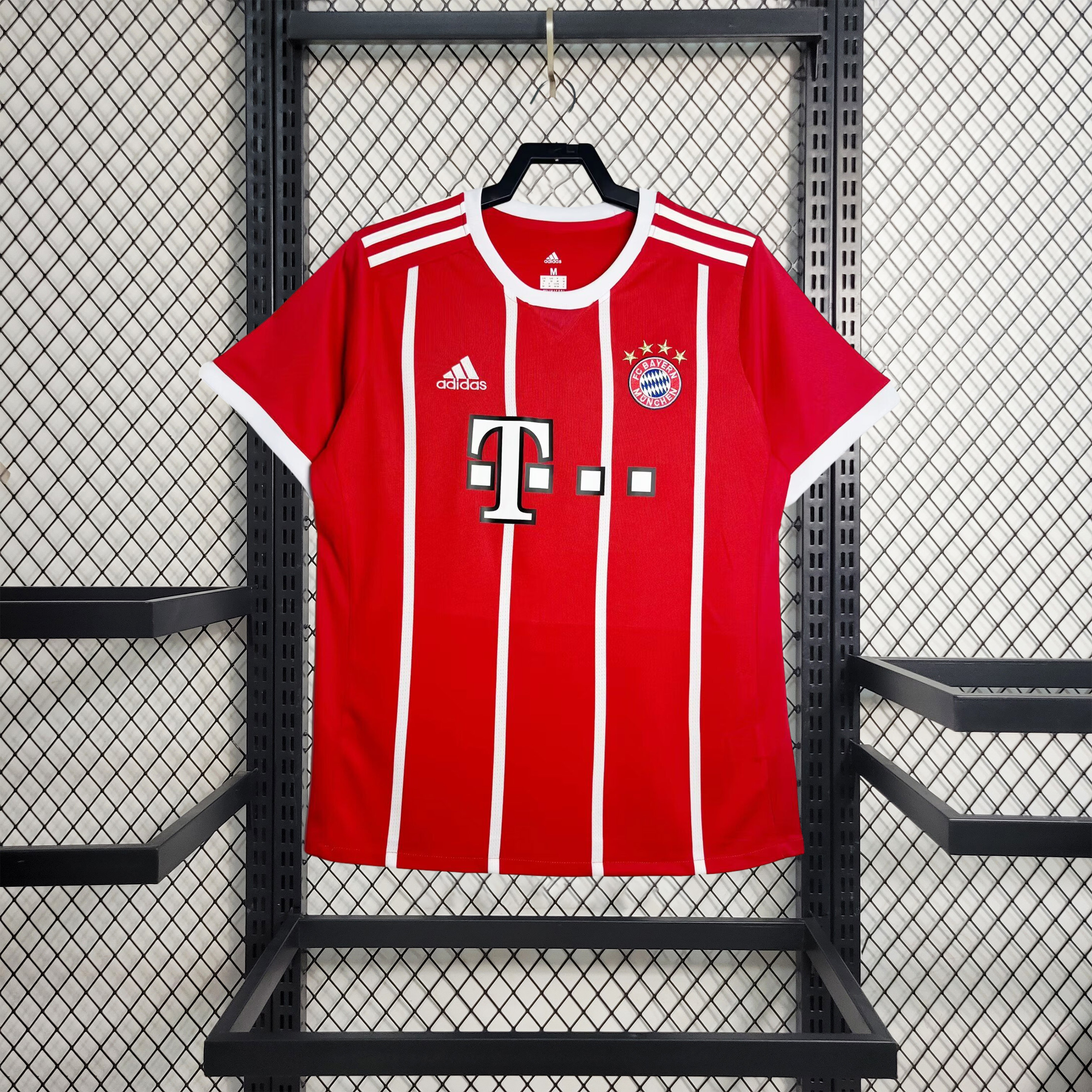 Retro Bayern Munich 2017-18 Home Stadium Jersey - JerseysGala