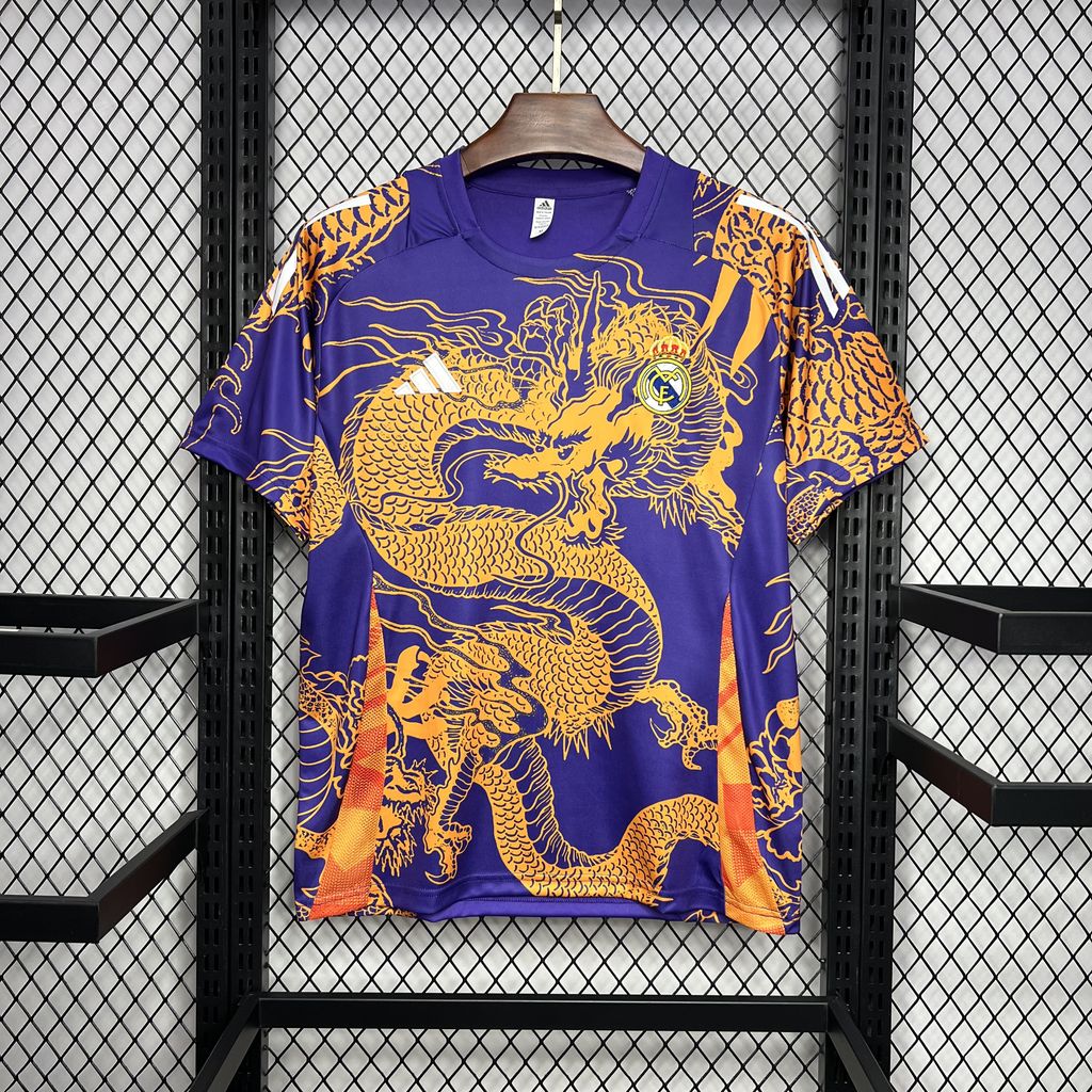 Real Madrid 24-25 Orange Dragon Special Edition Jersey - Fans Version - JerseysGala