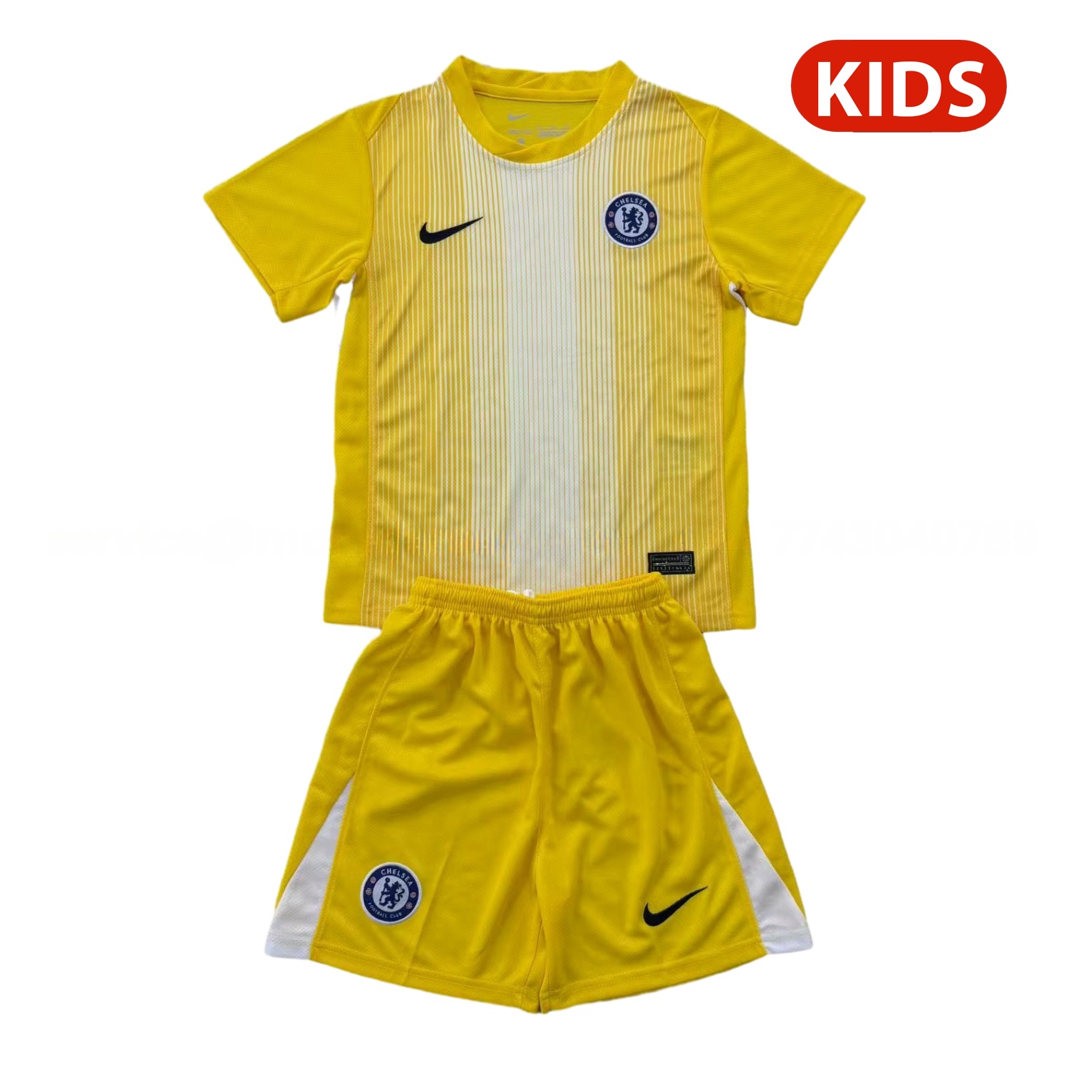 C.H.E.L.S.E.A 25-26 Yellow Goalkeeper Kids Kit - JerseysGala
