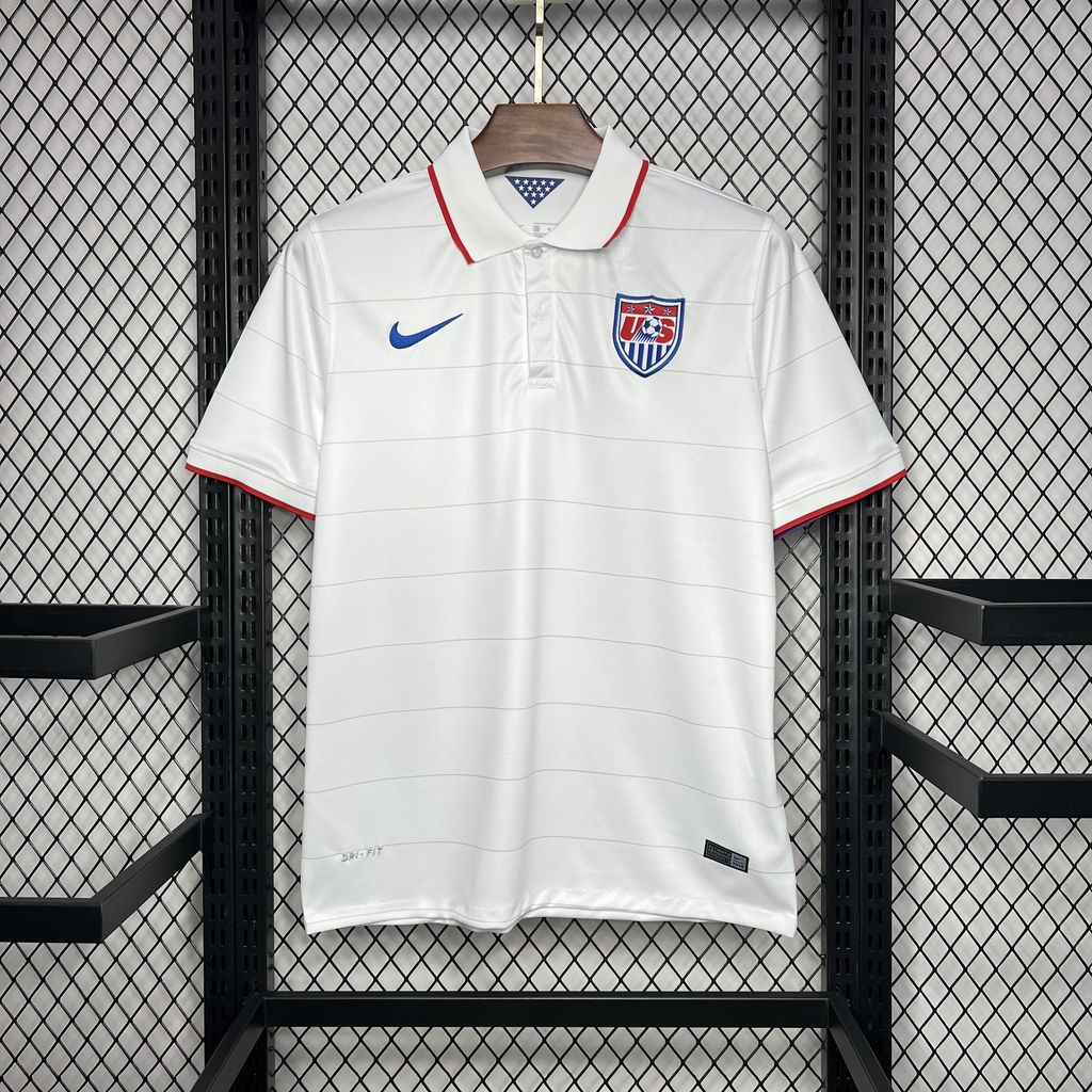 Retro United States USA 2014 Home Stadium Jersey - JerseysGala
