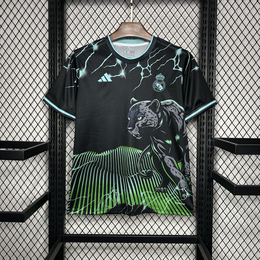 Real Madrid 24-25 Black & Green Leopard Jersey - Fans Version - JerseysGala