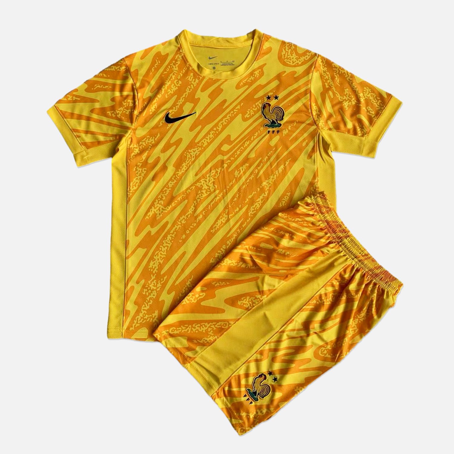 France 2024 Yellow Goalkeeper Kids Kit - JerseysGala
