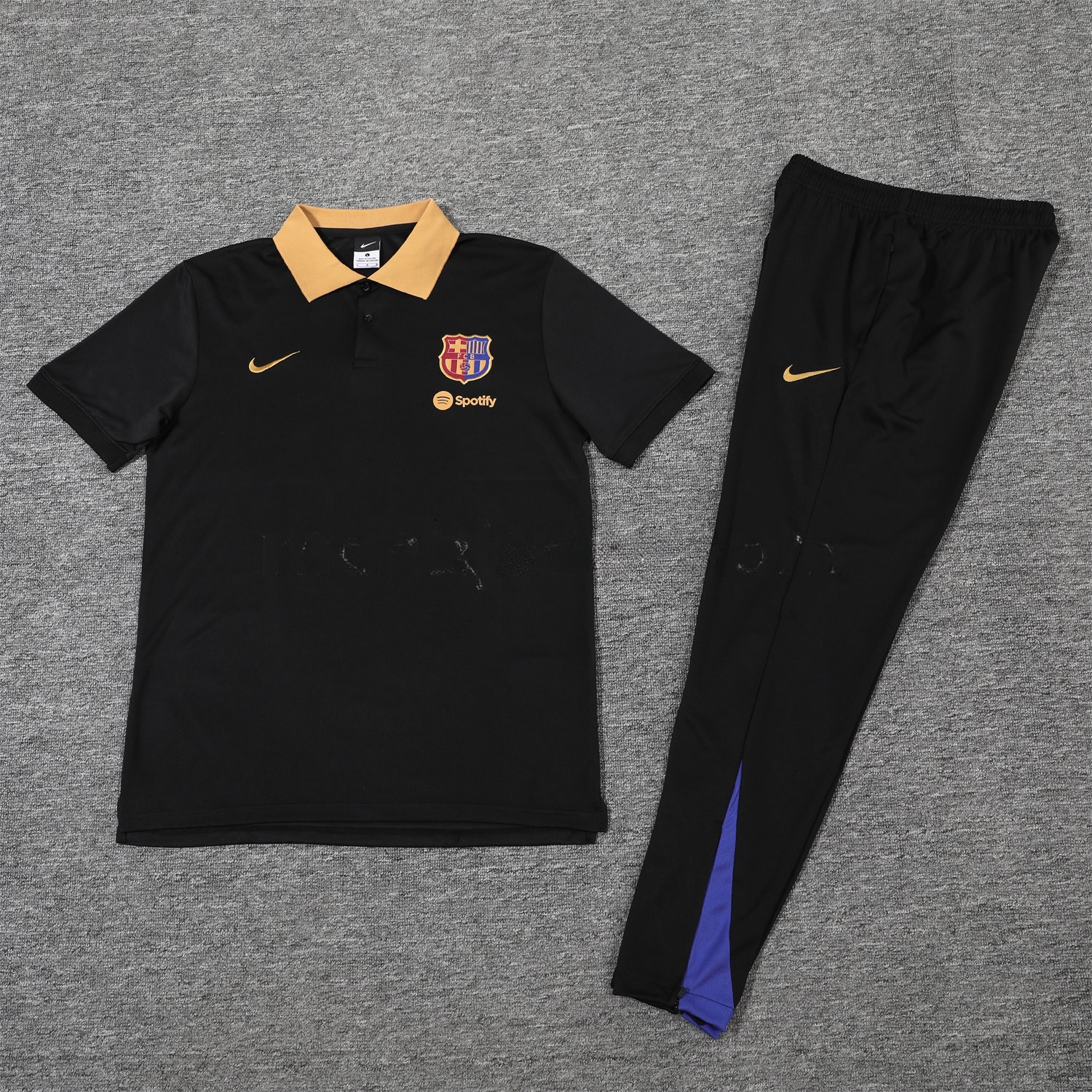 B.A.R.S.A 25-26 POLO Short-Sleeve Training Set - Black Top and Pants - JerseysGala