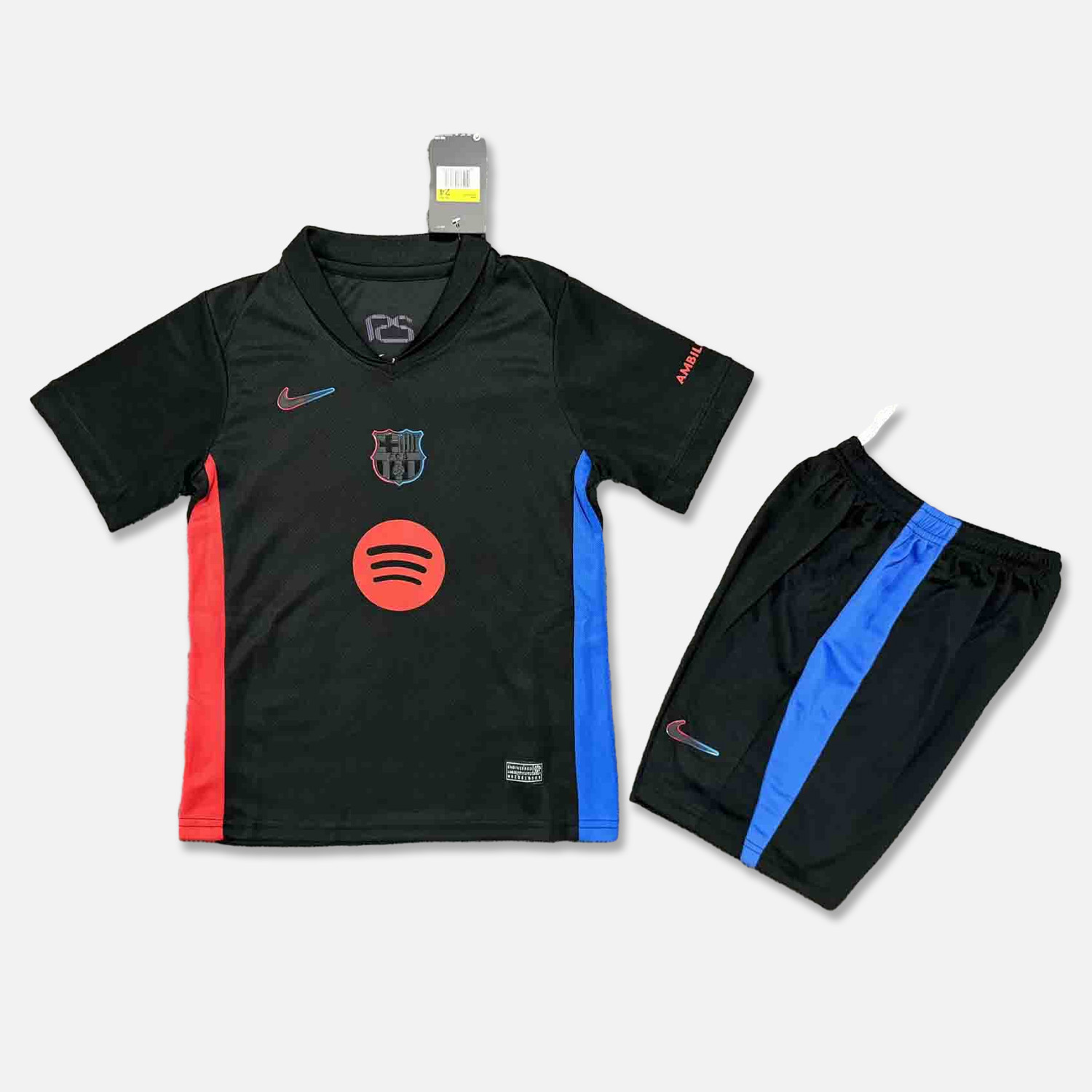 B.A.R.S.A 24-25 Away Kids Kit with Big Logo - JerseysGala