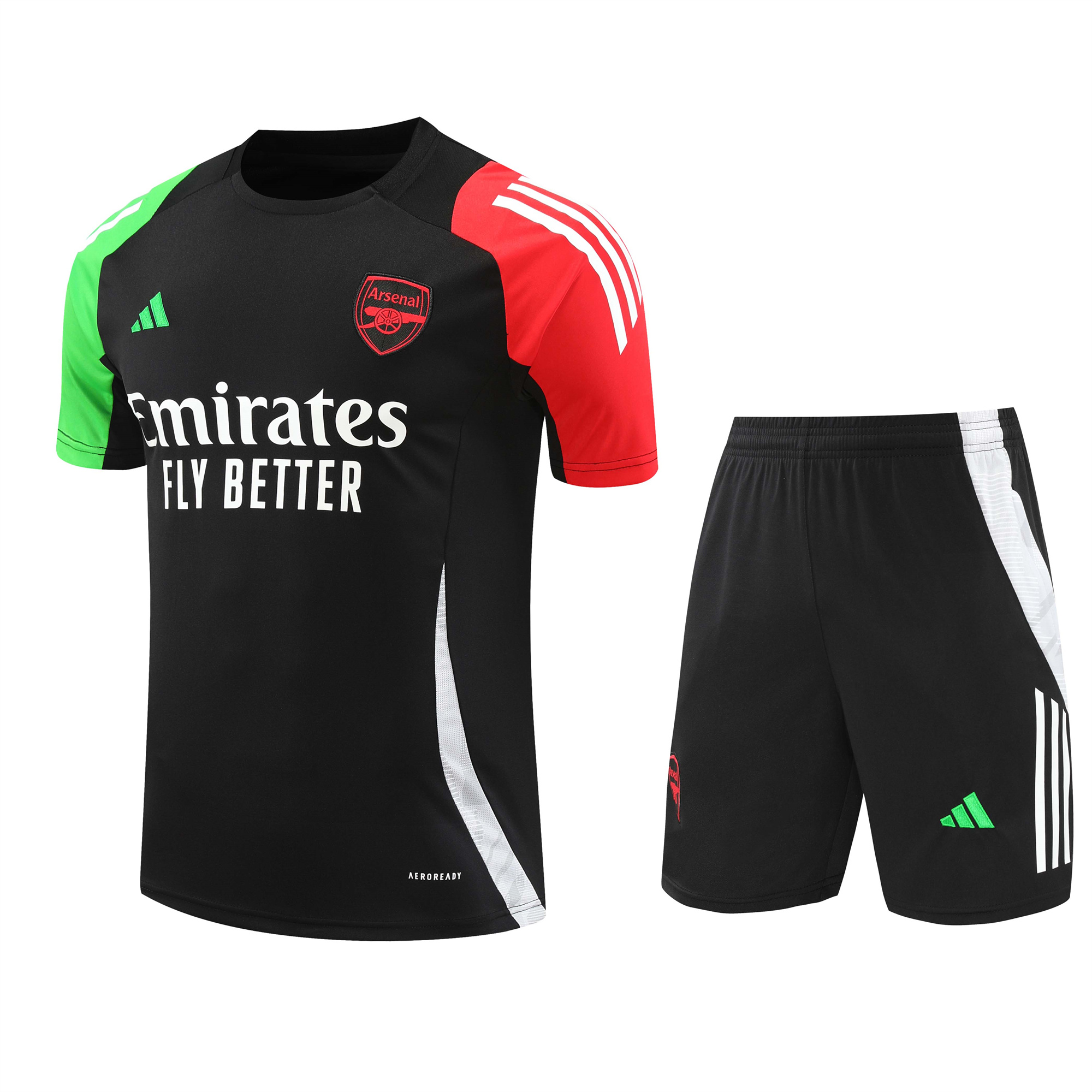 Arsenal 24-25 Short-Sleeve Training Set - Black - JerseysGala
