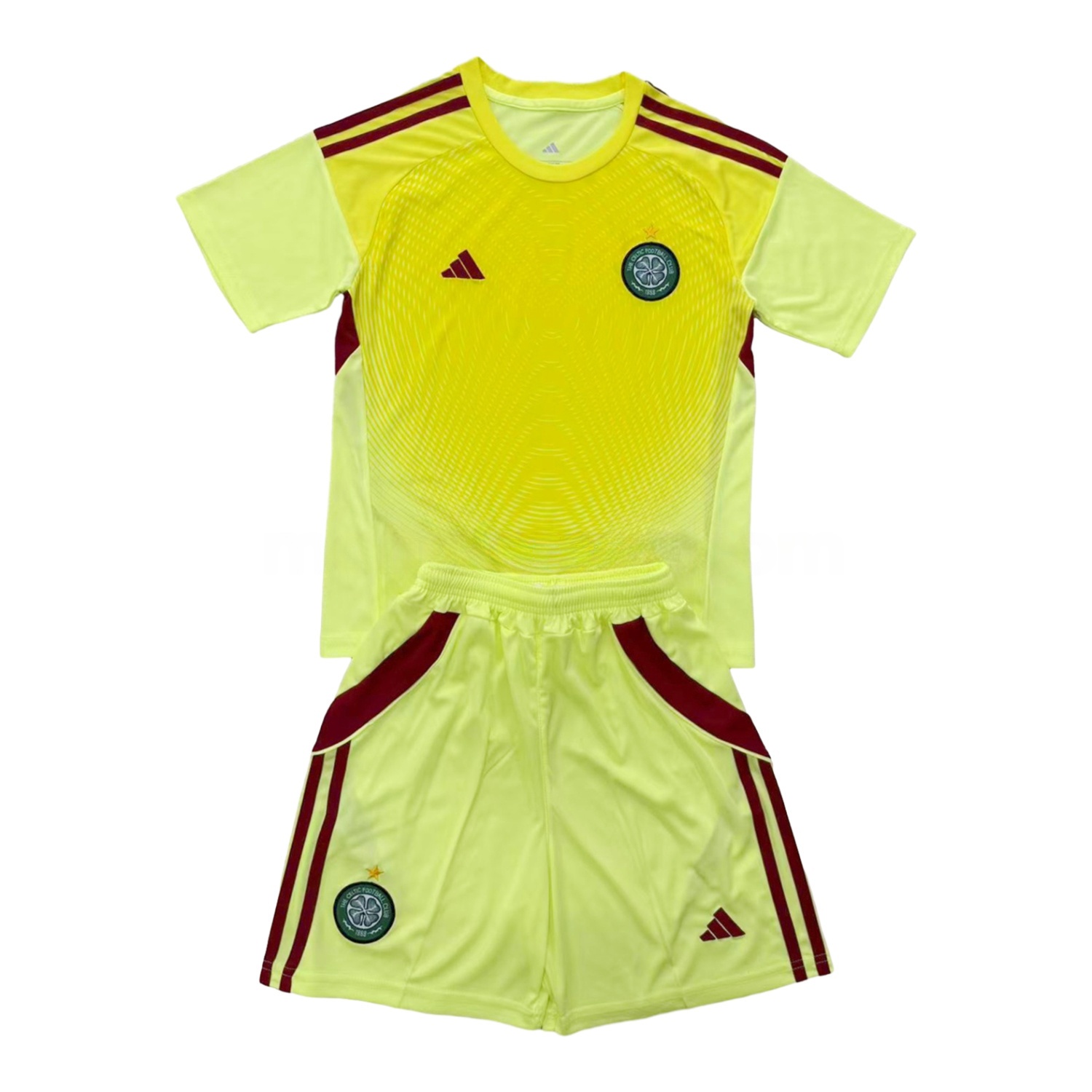 Celtic 25-26 Light Yellow Goalkeeper Men's Adult Jersey Set - Fans Version - JerseysGala