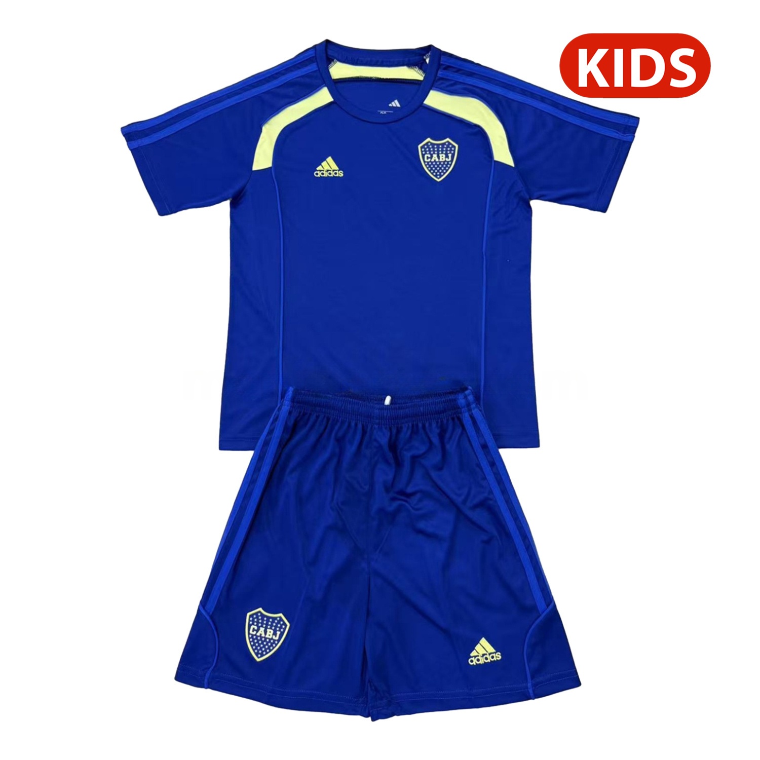 Boca Juniors 25-26 Urban Purist Throwback Blue Kids Kit - JerseysGala