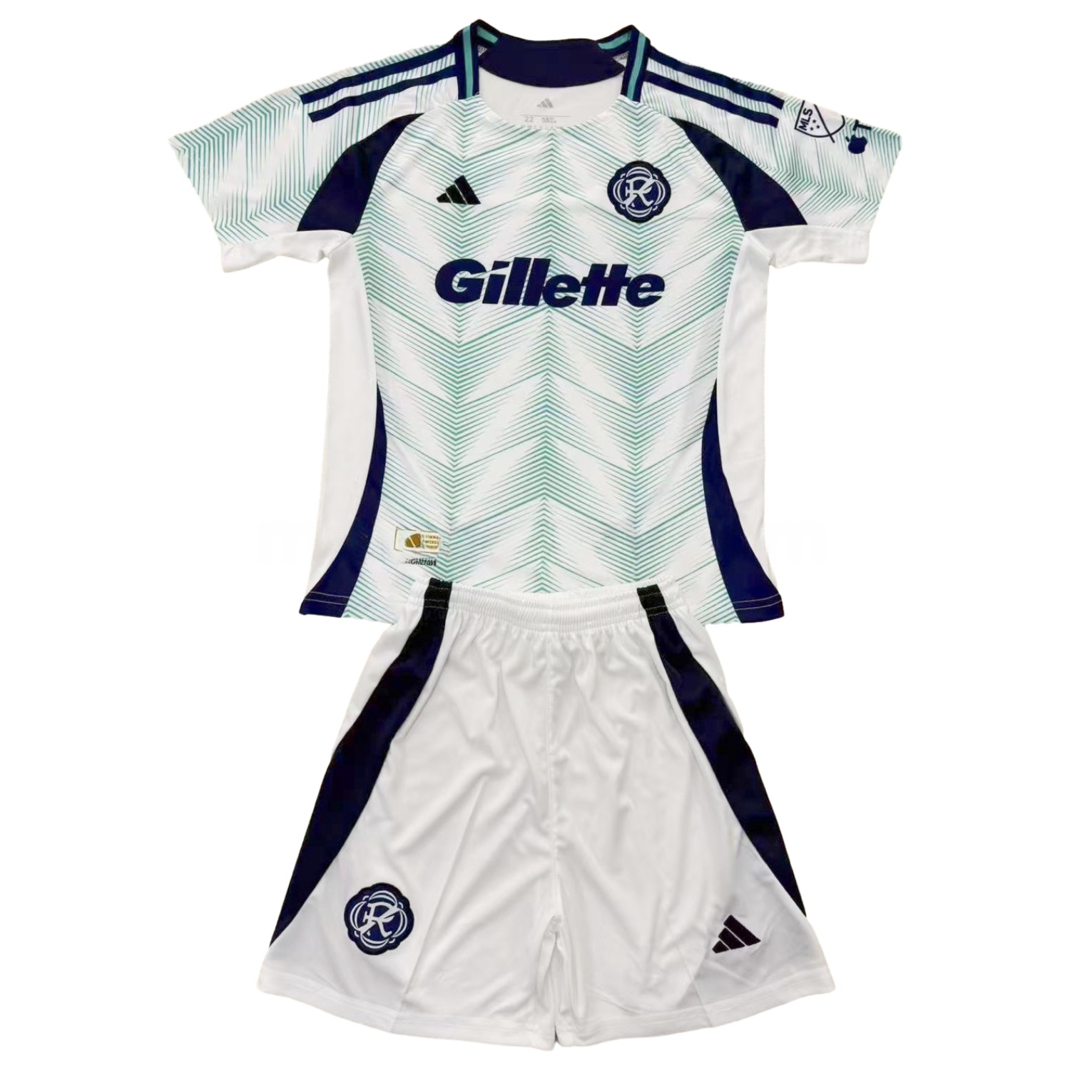 New England Revolution 2025 Away Men's Adult Jersey Set - Fans Version - JerseysGala