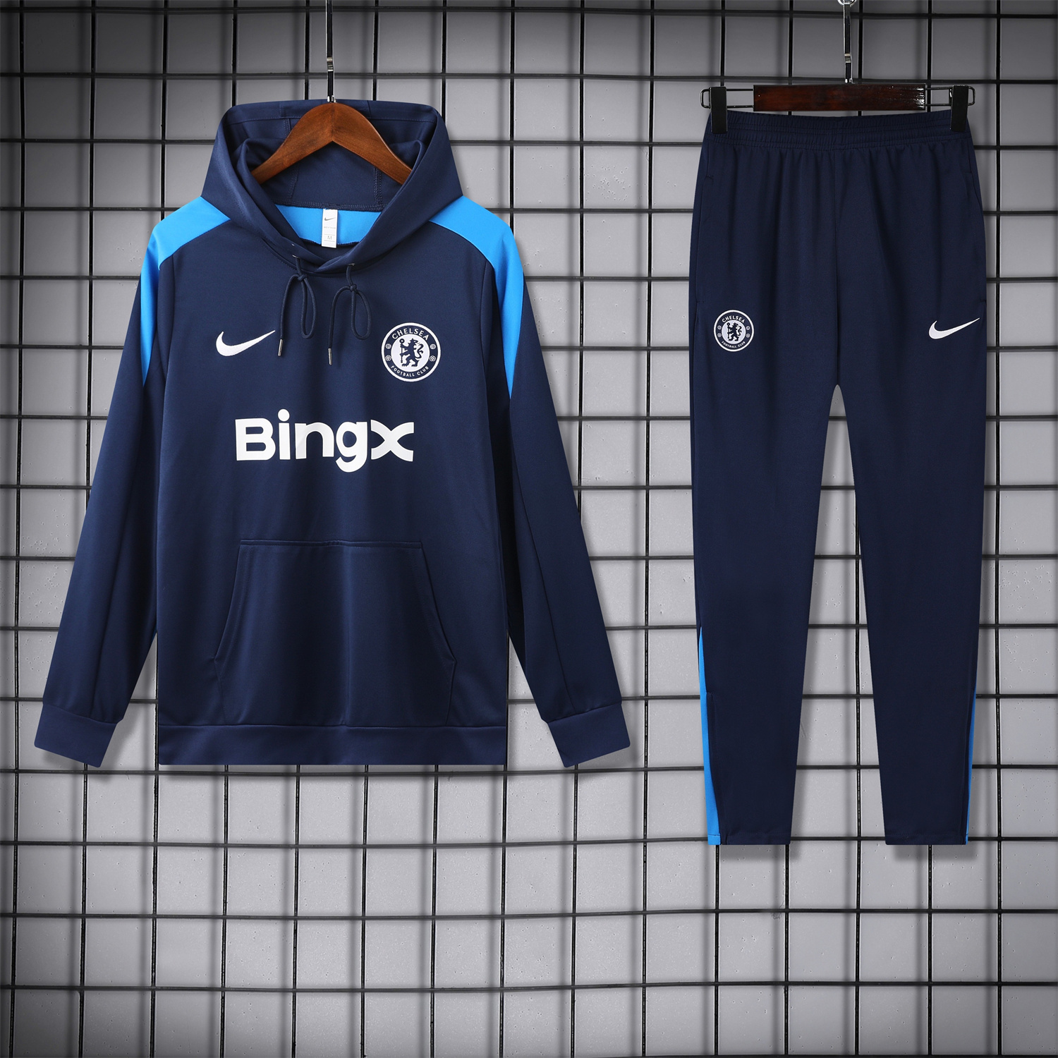 C.H.E.L.S.E.A 24-25 Training Hoodie Set - Deep Blue Hoodie and Pants - JerseysGala