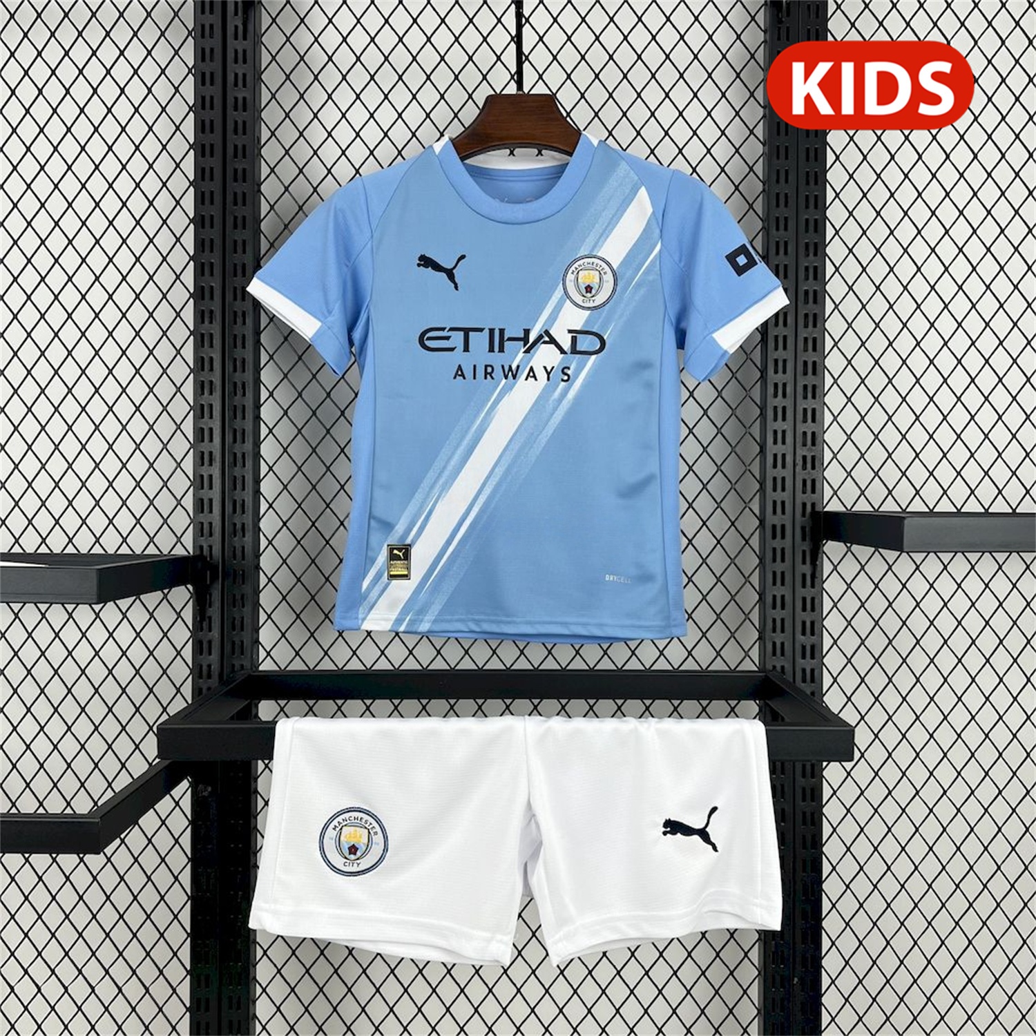 Manchester City 25-26 Home Kids Kit - JerseysGala