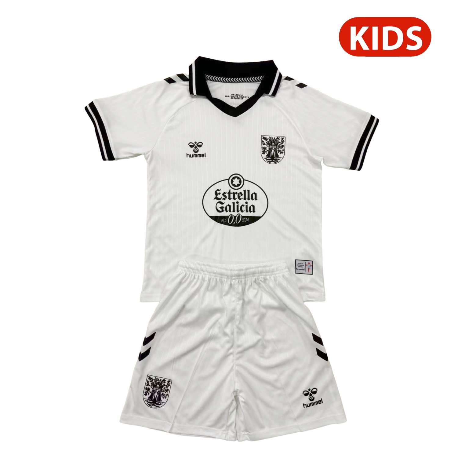 Celta Vigo 24-25 Oliveira Dos Cen Anos White Goalkeeper Kids Kit - JerseysGala