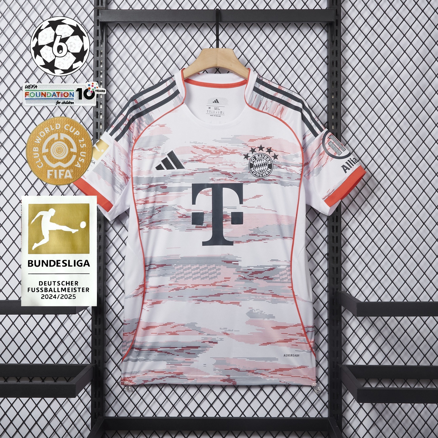 Bayern Munich 25-26 Away White Jersey - Fans Version - JerseysGala