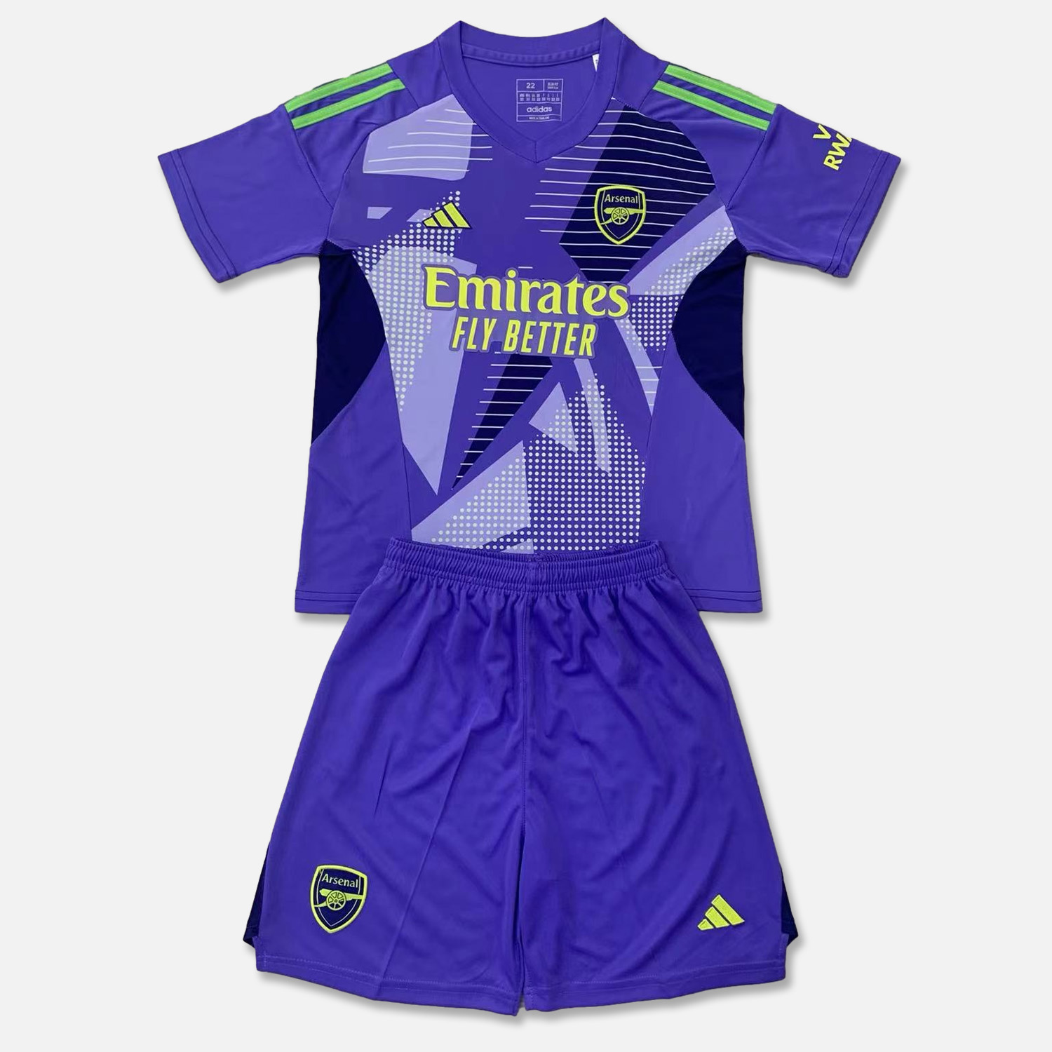 Arsenal 24-25 Purple Goalkeeper Men's Adult Jersey Set - Fans Version - JerseysGala