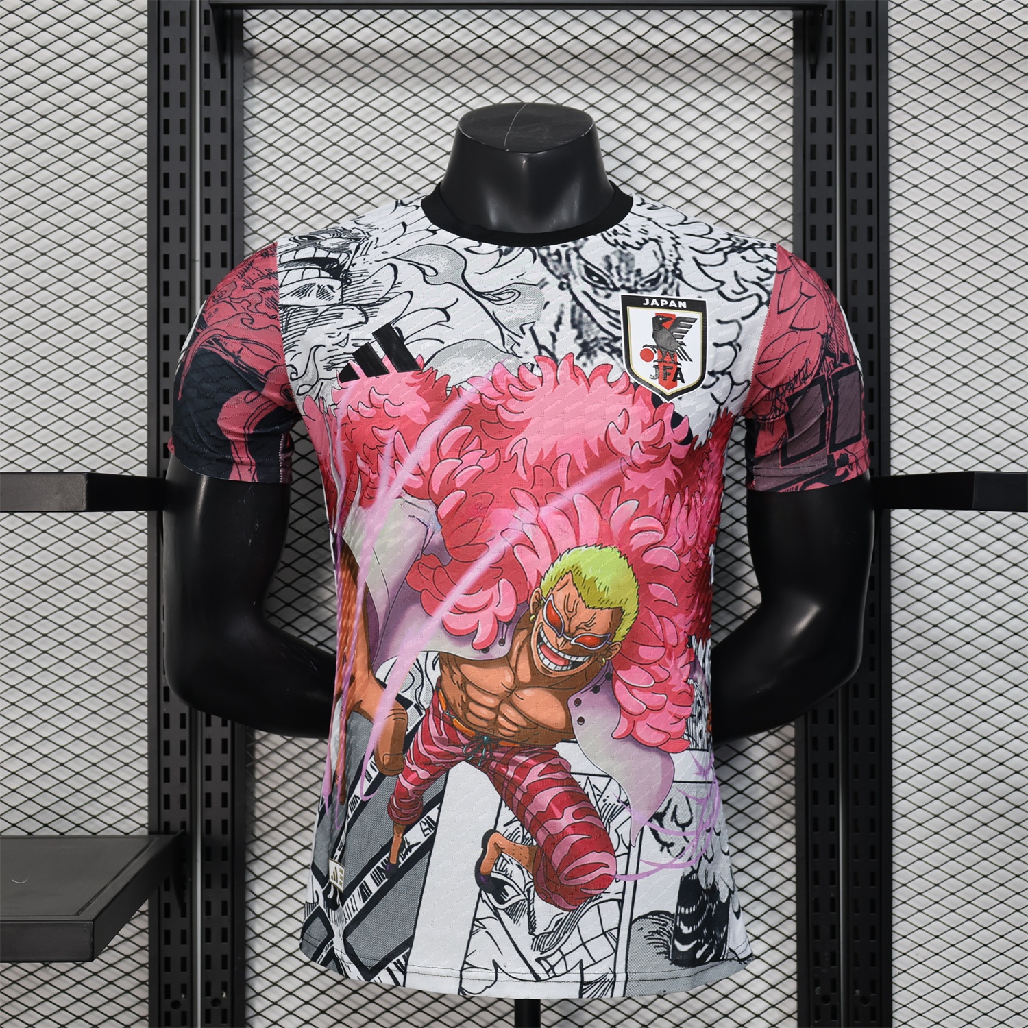 Japan 25-26 Donquixote Doflamingo Pink & White Special Jersey - Player Version - JerseysGala
