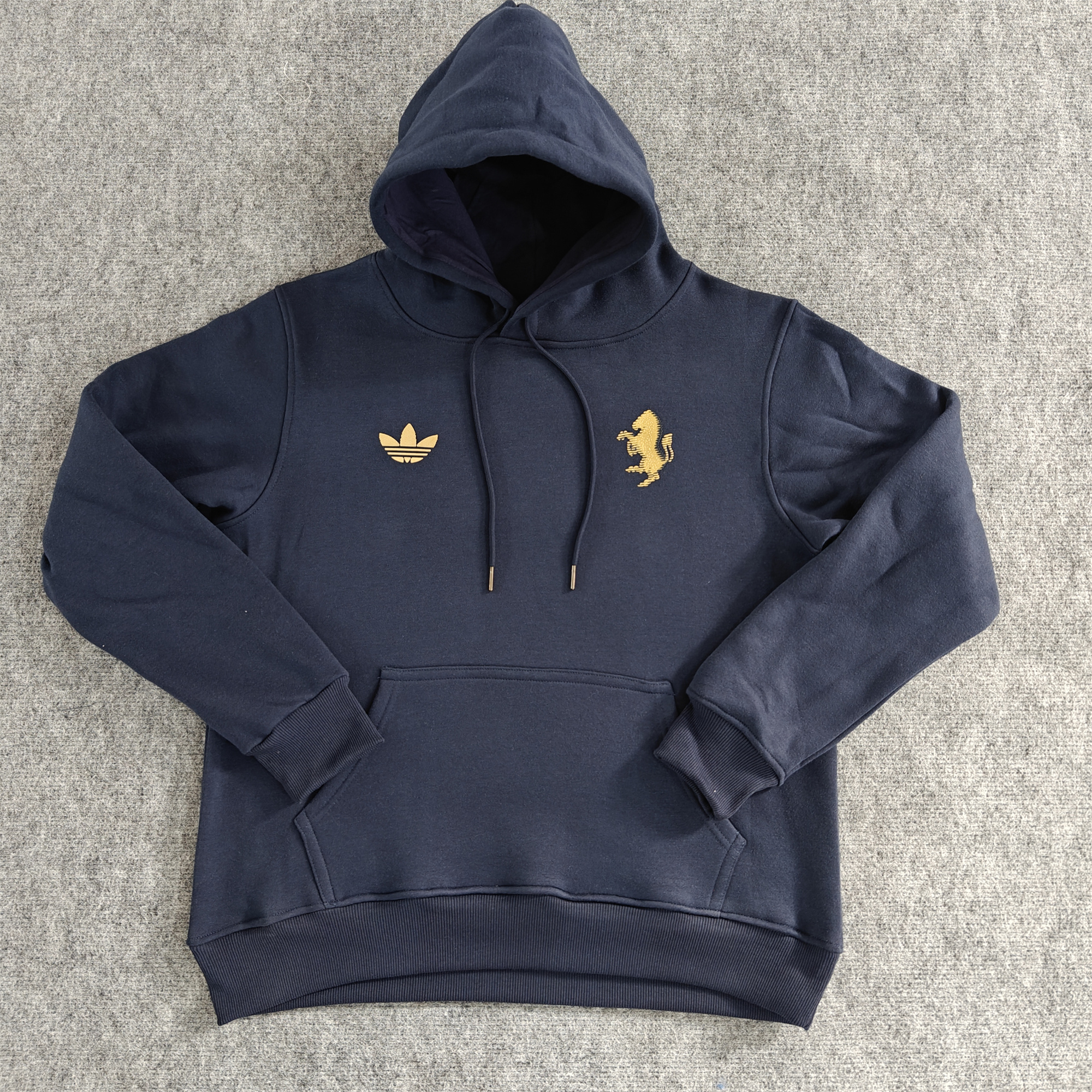 Juventus 24-25 Vintage Style Hoodie - Deep Blue - JerseysGala
