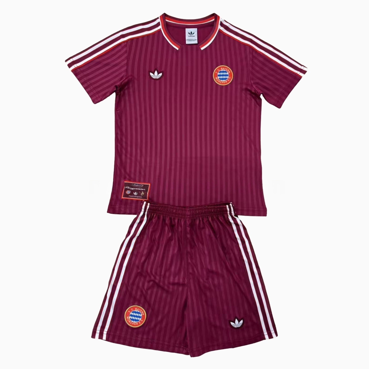 Bayern Munich 24-25 Red Terrace Icon Retro Style Kids Kit - JerseysGala