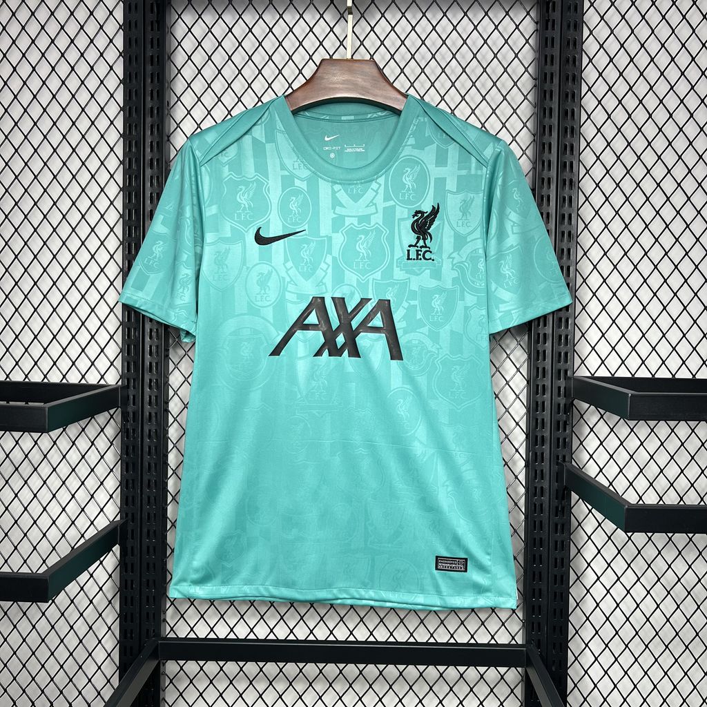 Liver.pool 24-25 Cyan-blue Pre-match Training Jersey - Fans Version - JerseysGala