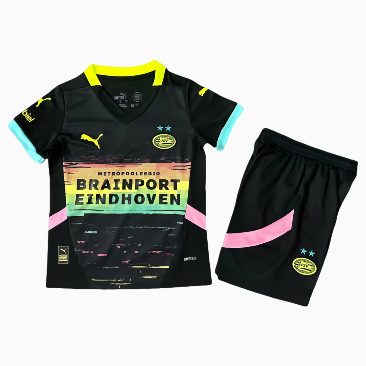 PSV Eindhoven 24-25 Away Kids Kit - JerseysGala