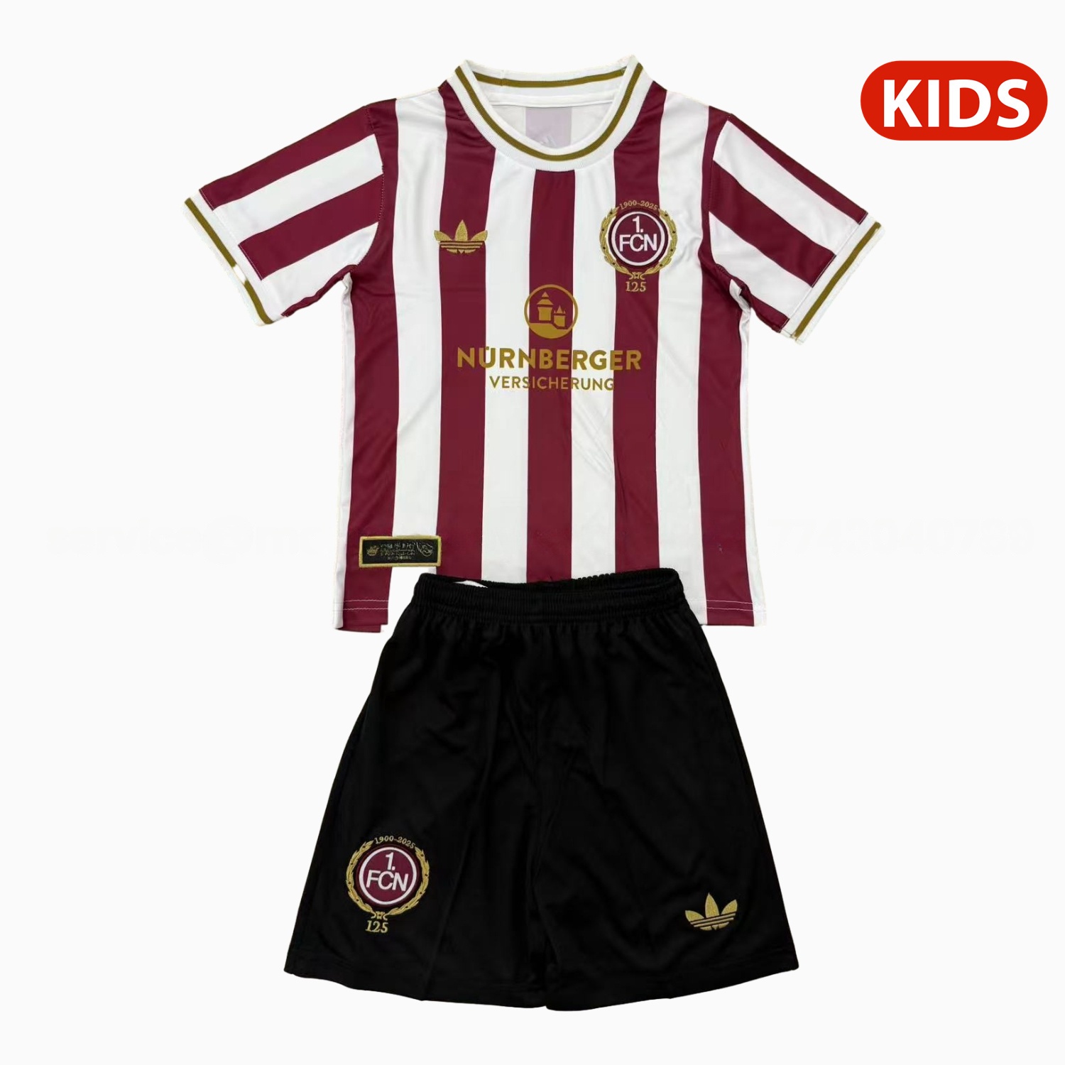 Nürnberg 24-25 125-Year Anniversary Kids Kit with Sponsor - JerseysGala