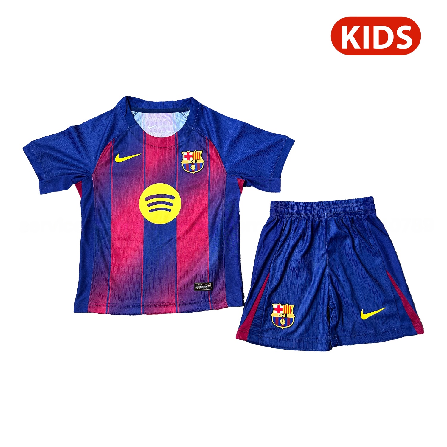 B.A.R.S.A 25-26 Home Kids Kit - Player Version - JerseysGala