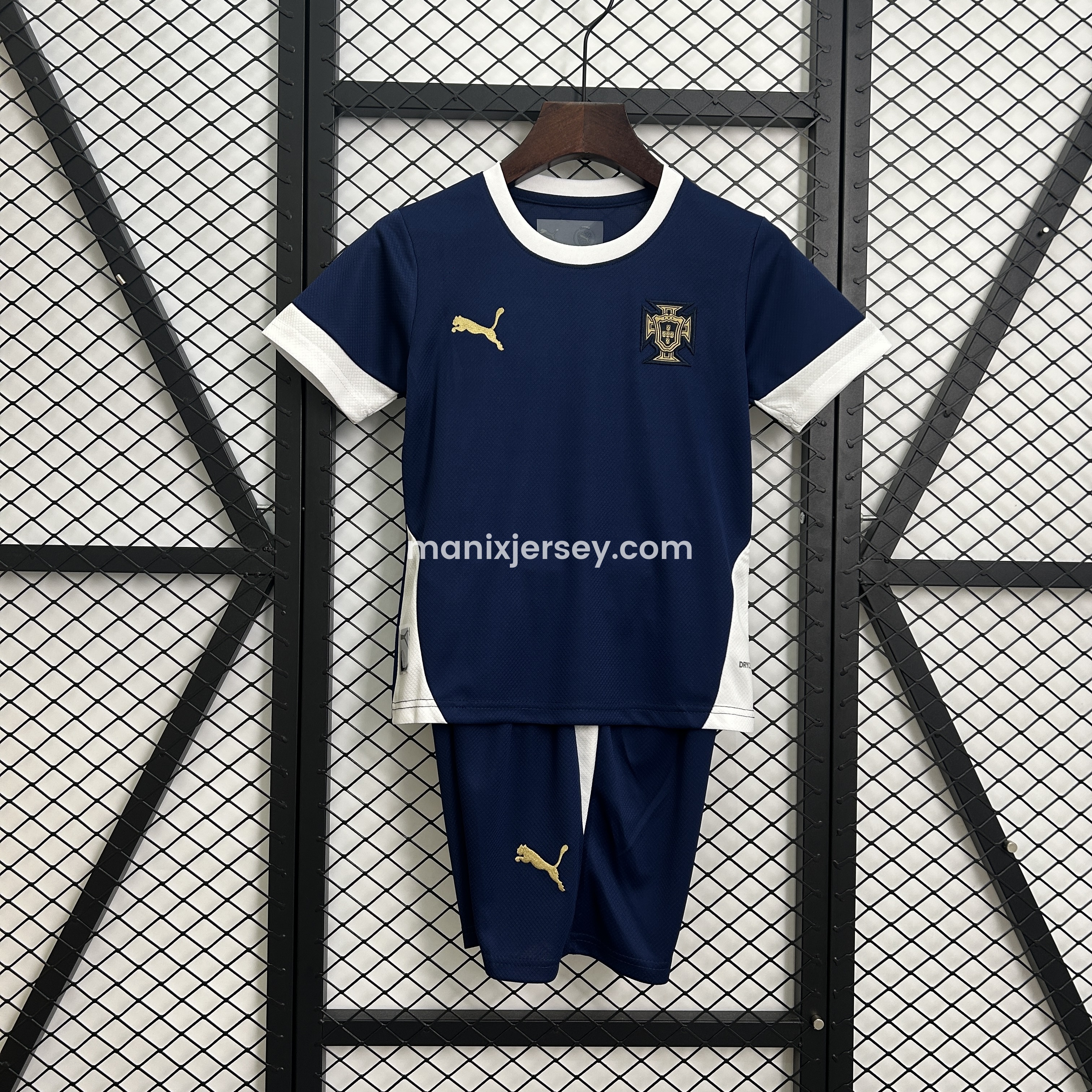 Portugal 2025-26 Royal Blue Training Kids Kit - JerseysGala