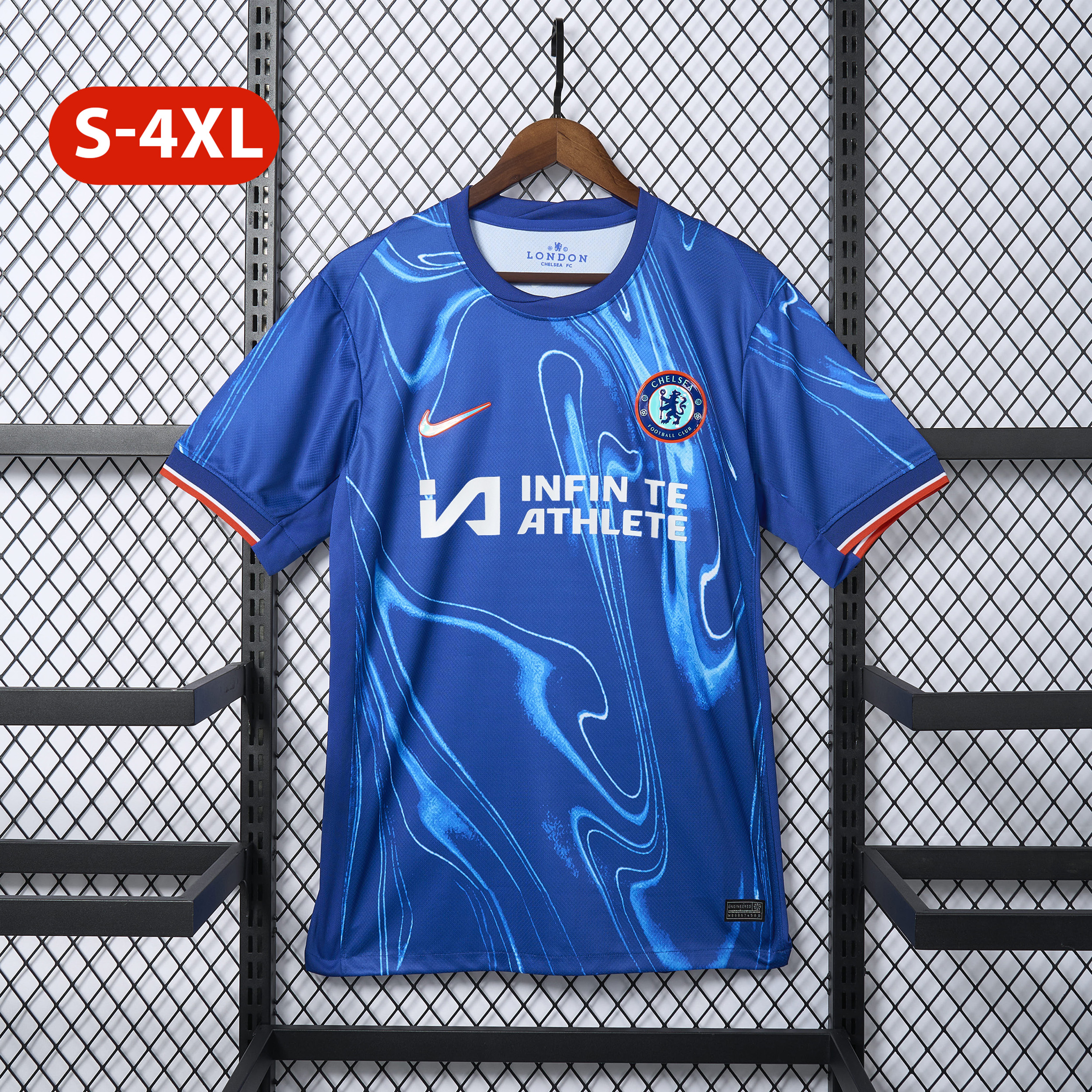 CHELSEA 24-25 Home Stadium Jersey With Chest Advertisement - Fans Version - JerseysGala