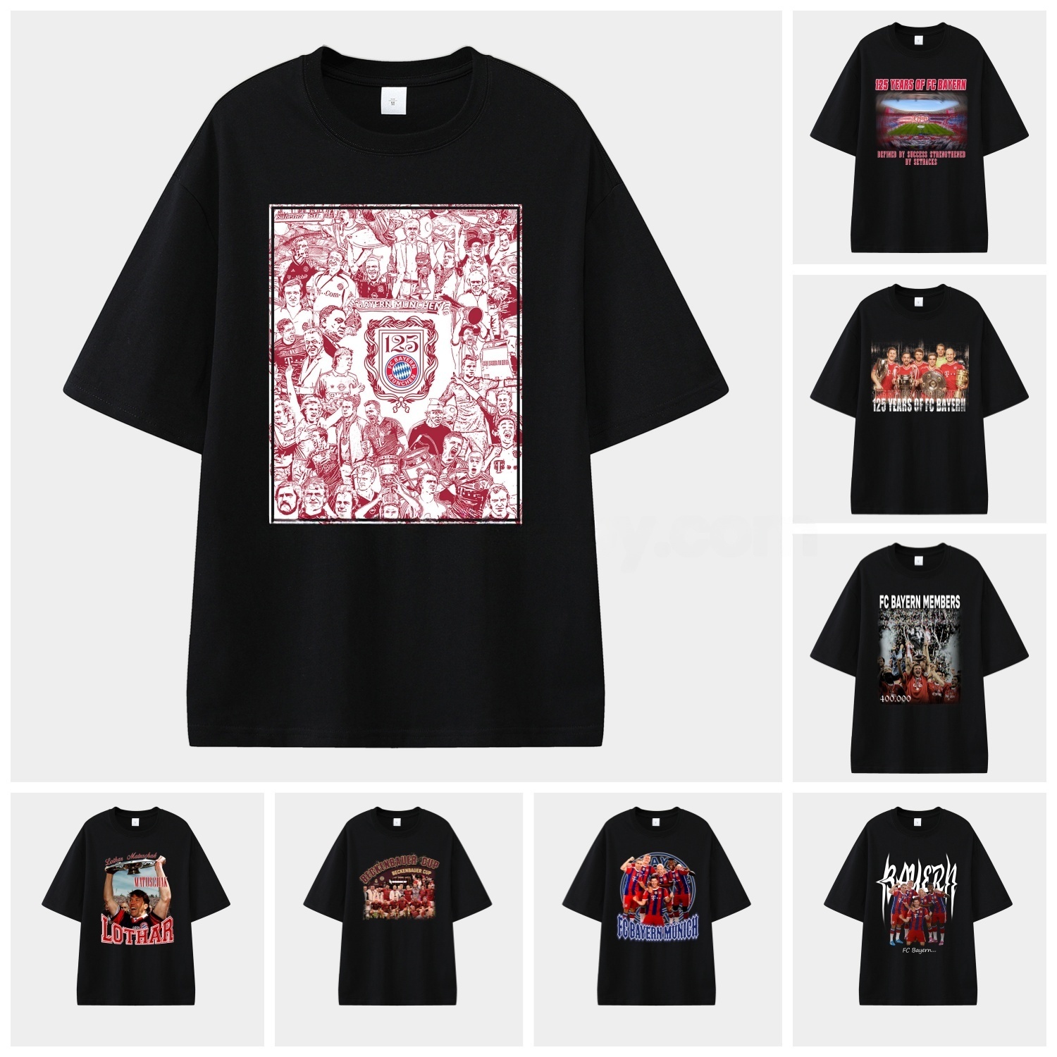 Bayern Munich 2025 125th Anniversary Memory Fragments Unisex Pure Cotton T-shirt - JerseysGala