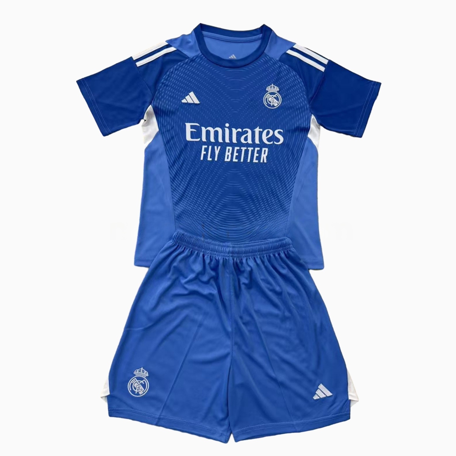 Real Madrid 25-26 Blue Goalkeeper Kids Kit - JerseysGala
