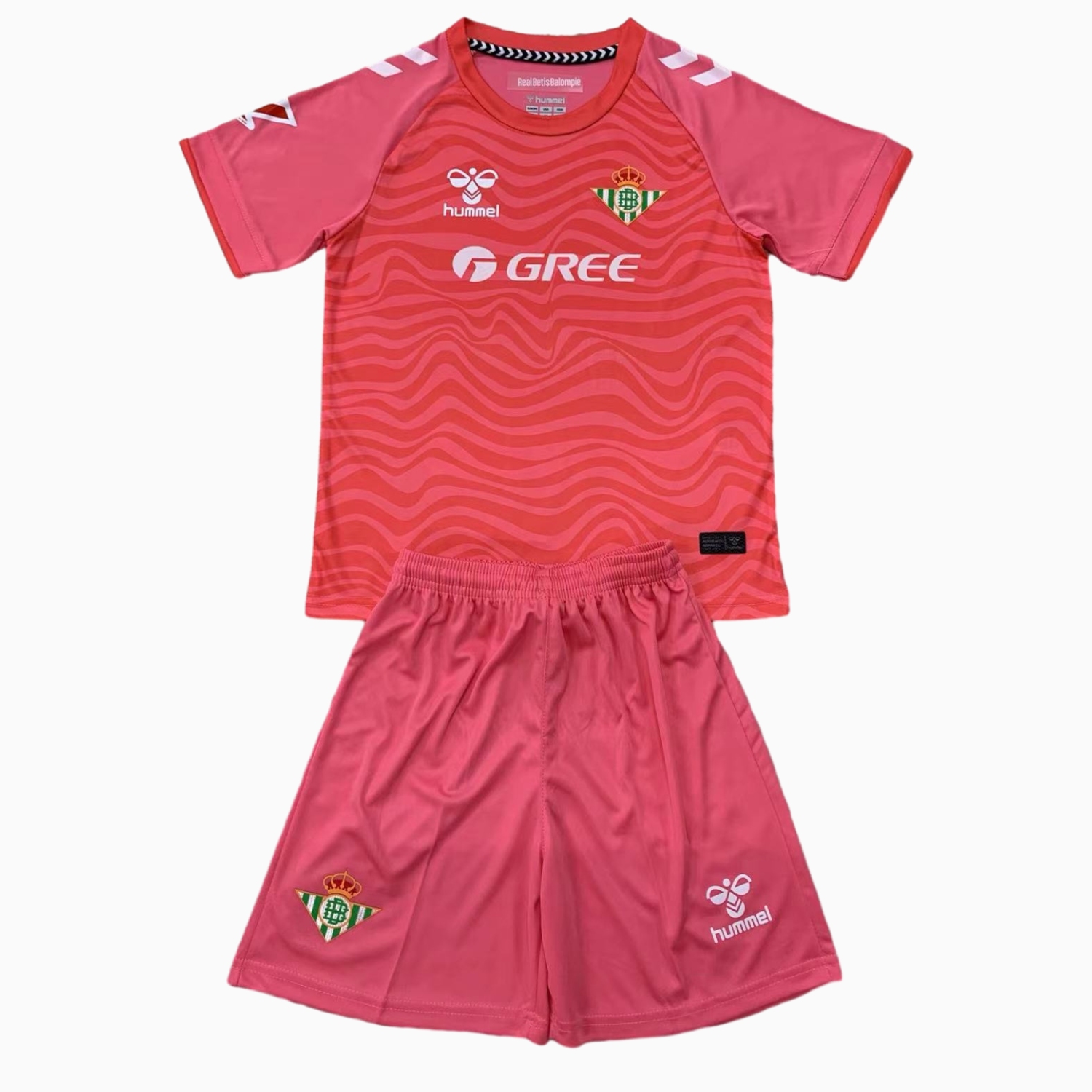Real Betis 24-25 Pink Goalkeeper Kids Kit - JerseysGala