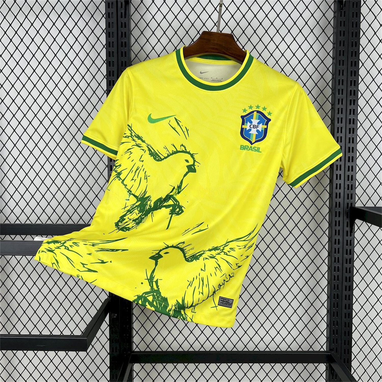 Brazil 25-26 Green Dove Yellow Jersey - Fans Version - JerseysGala